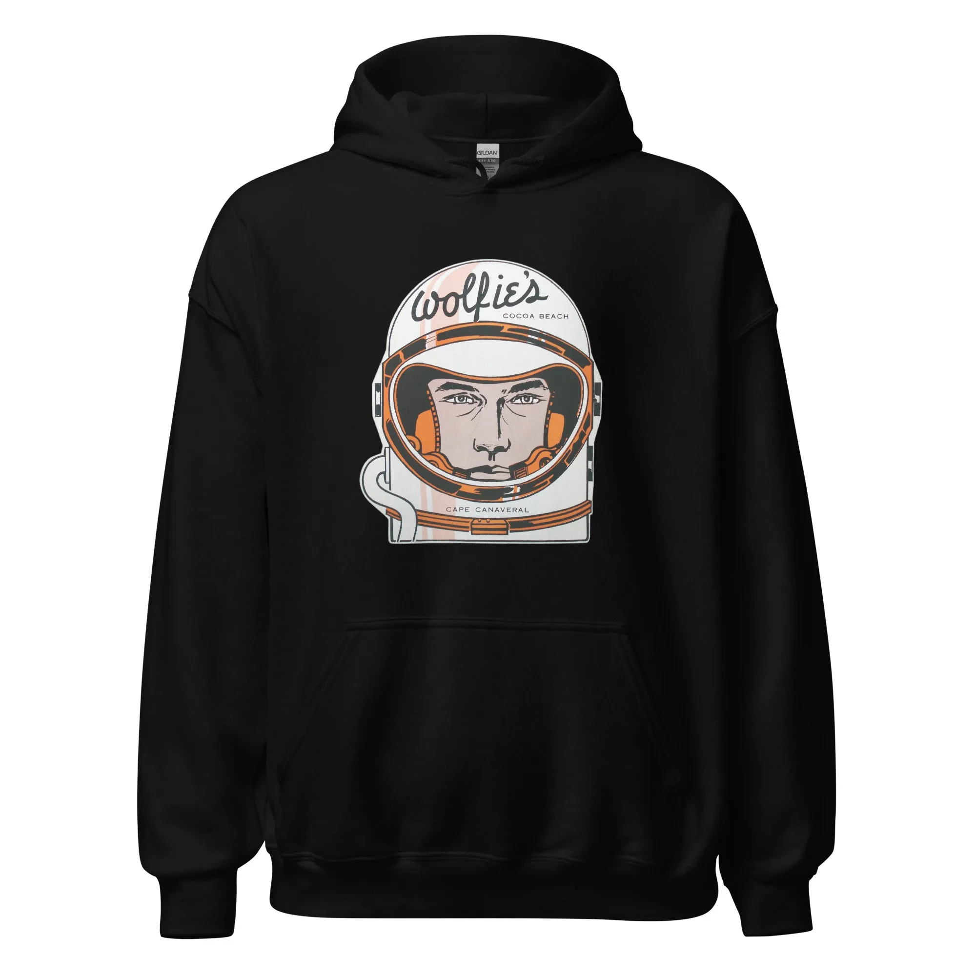 Wolfie's Hoodie - Cocoa Beach, FL | Retro 60s Apollo/Mercury Astronaut Sweatshirt