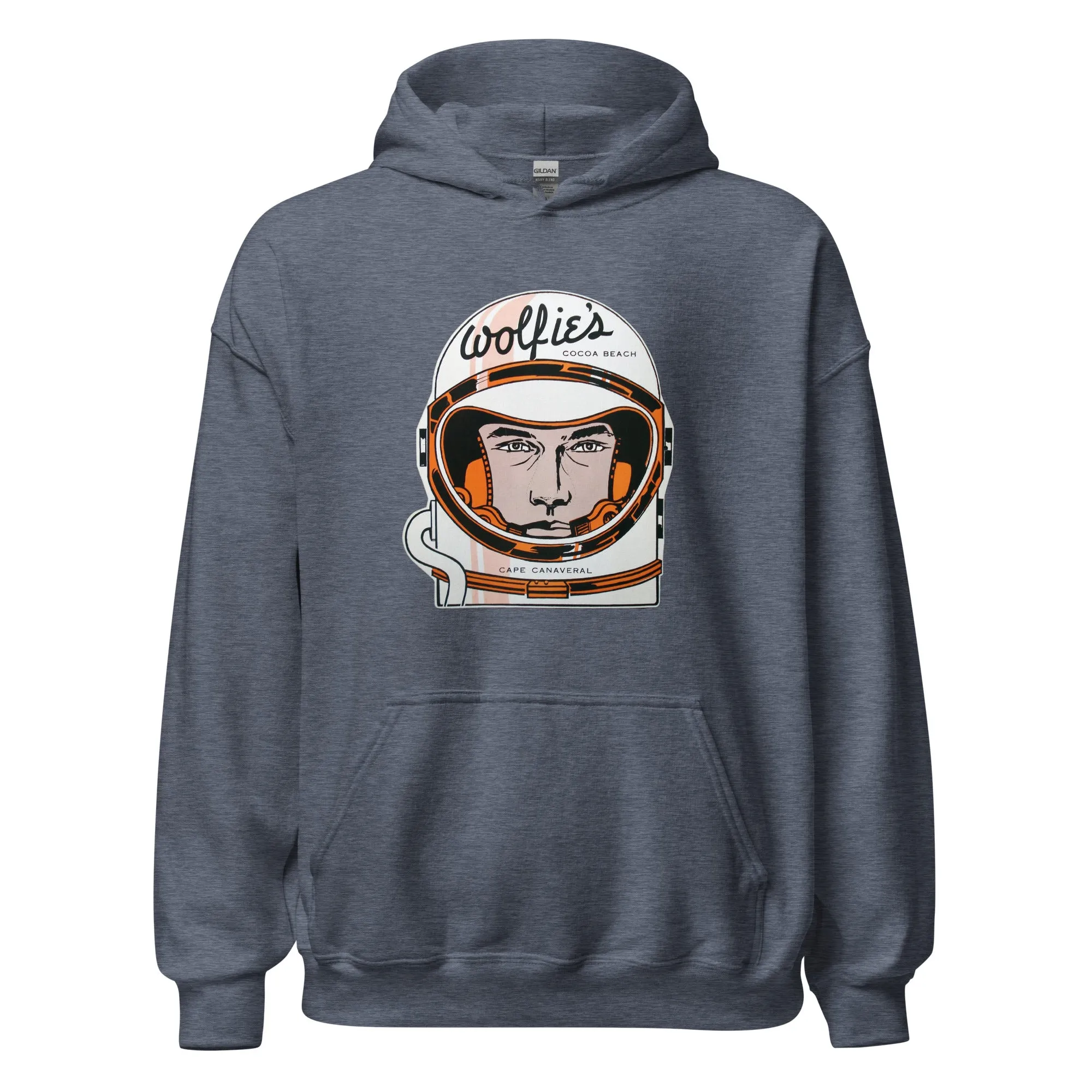 Wolfie's Hoodie - Cocoa Beach, FL | Retro 60s Apollo/Mercury Astronaut Sweatshirt