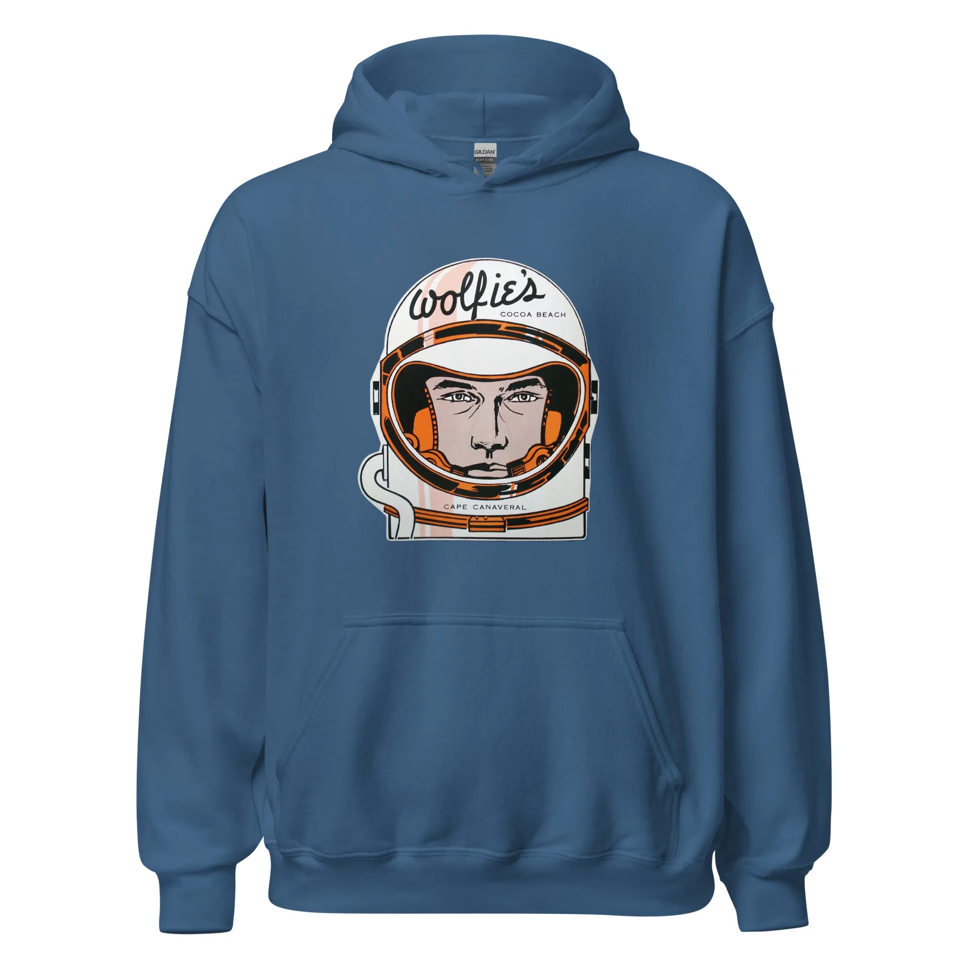 Wolfie's Hoodie - Cocoa Beach, FL | Retro 60s Apollo/Mercury Astronaut Sweatshirt