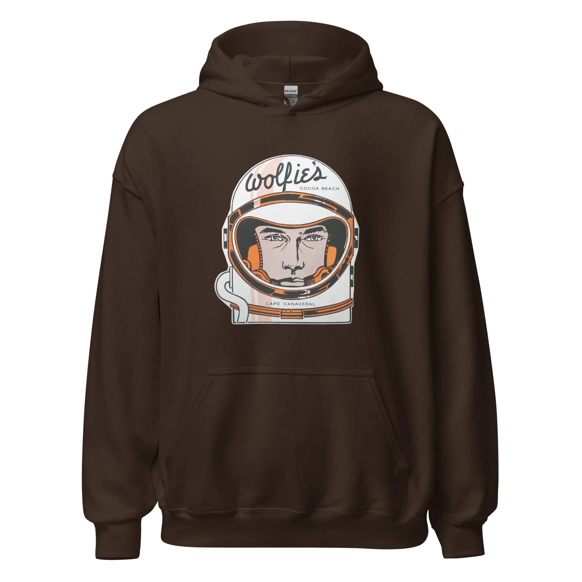Wolfie's Hoodie - Cocoa Beach, FL | Retro 60s Apollo/Mercury Astronaut Sweatshirt