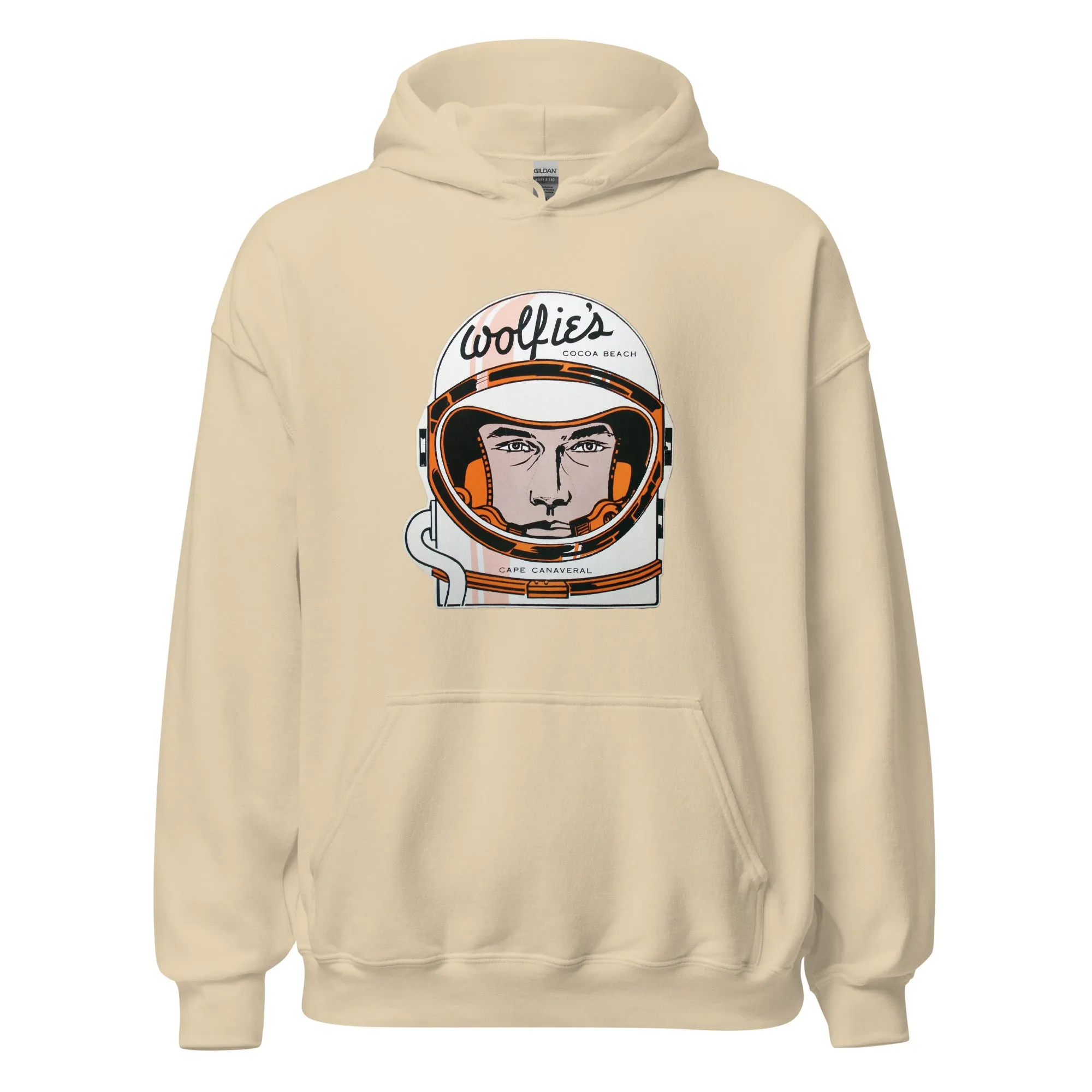 Wolfie's Hoodie - Cocoa Beach, FL | Retro 60s Apollo/Mercury Astronaut Sweatshirt