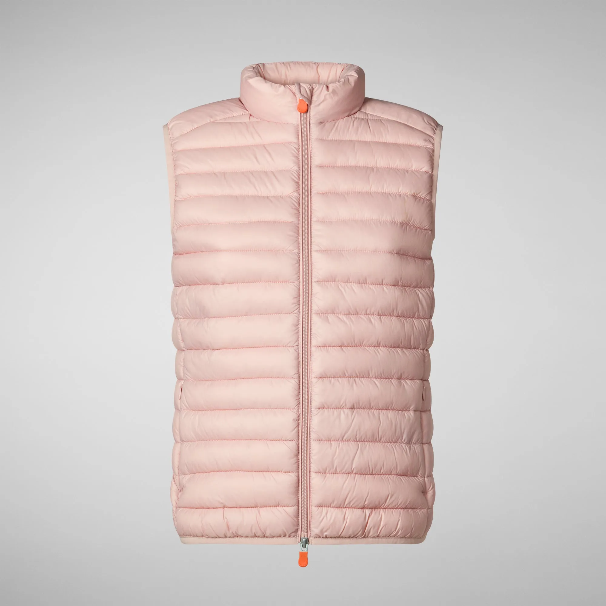 Woman's quilted vest Charlotte in blush pink