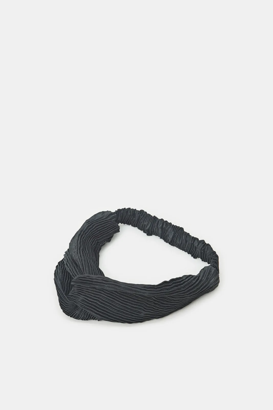 Women Black Knotted Hair Wrap