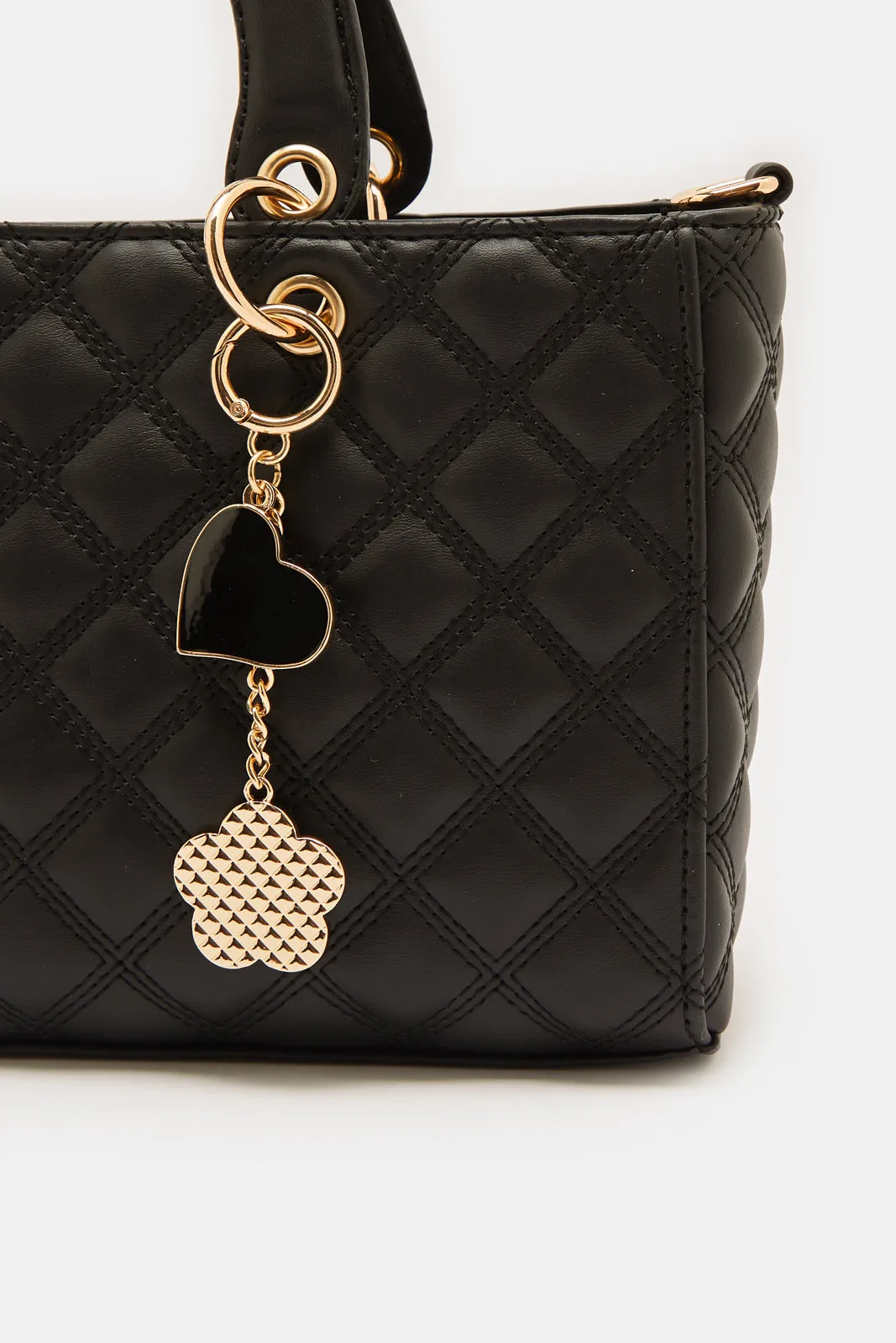 Women Black Quilting Day Bag