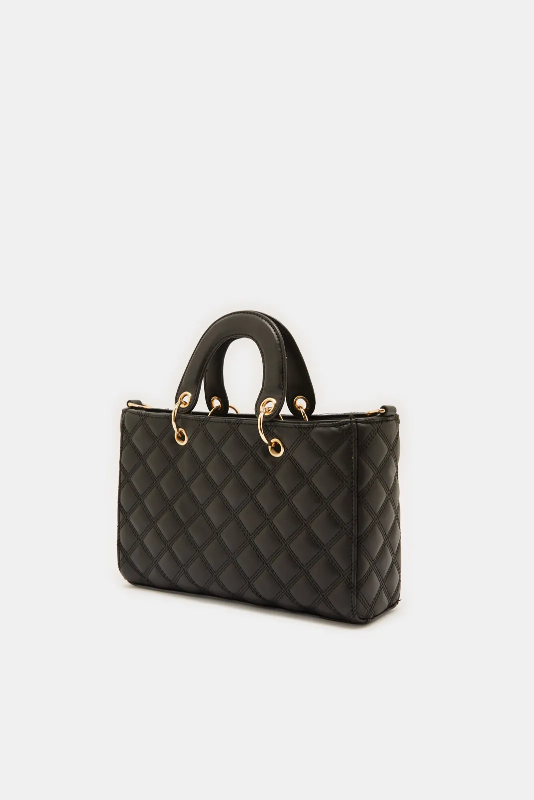 Women Black Quilting Day Bag