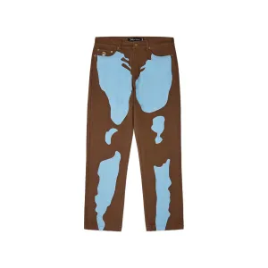 Women Body Denim Pant [Brown]