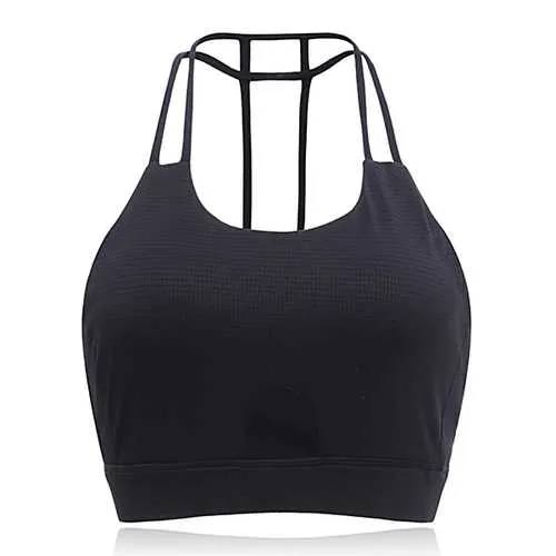 Women Cozy Full Cup Vest Breathable Halter Backless Shockproof Sports Wireless Yoga Bra