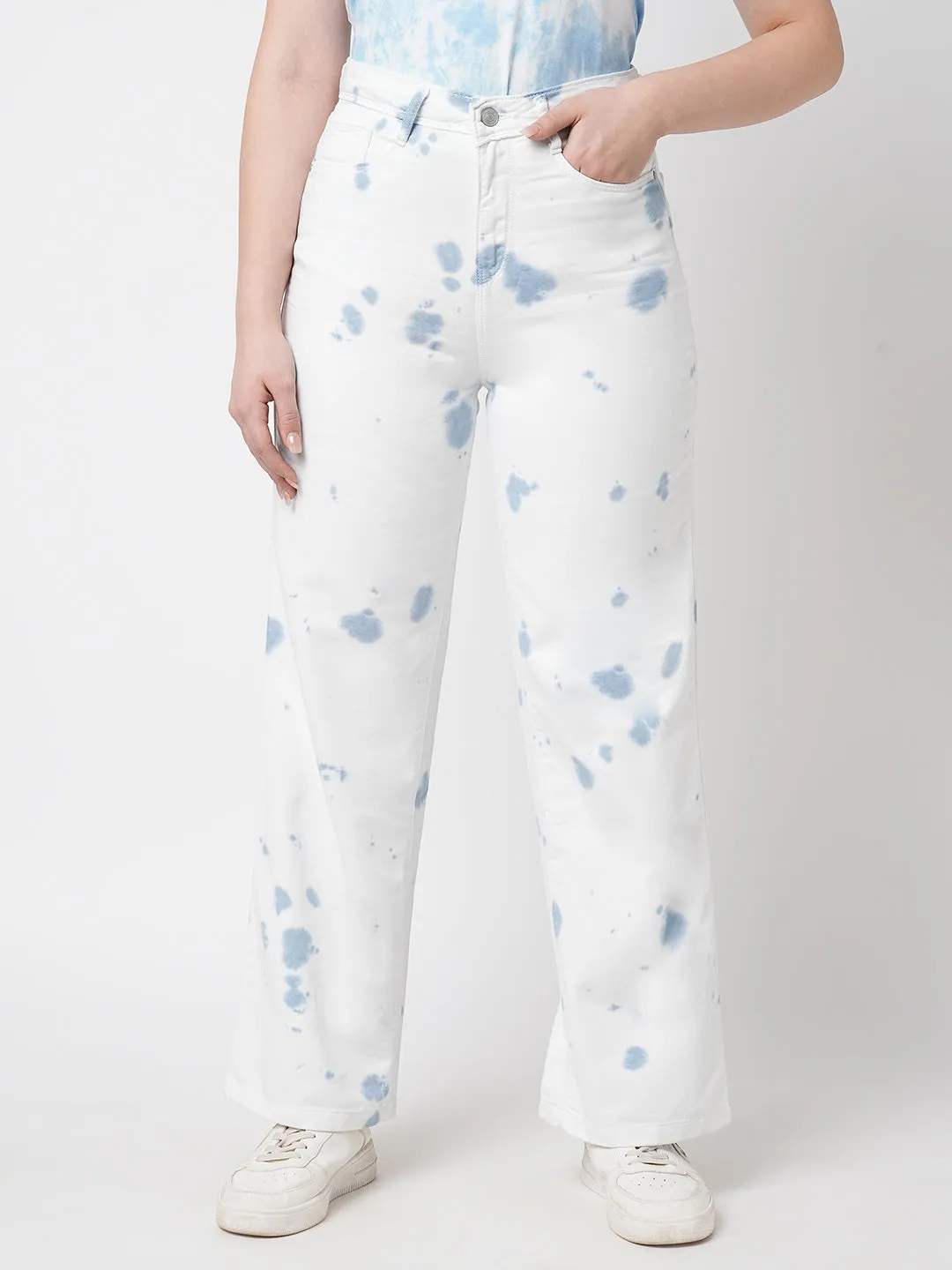 Women High-Rise Wide Leg Jeans