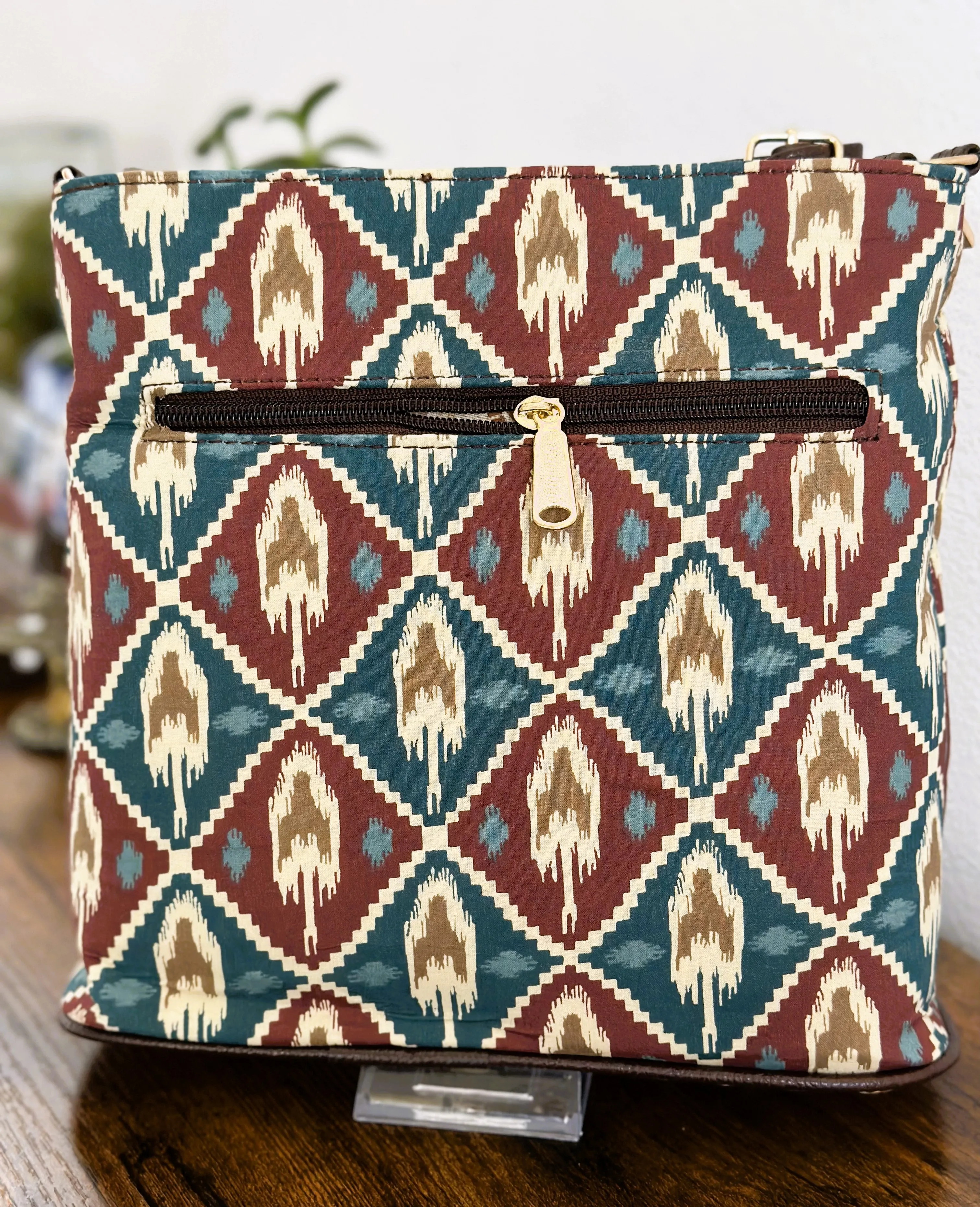Women Ikat Crossbody Sling Bags