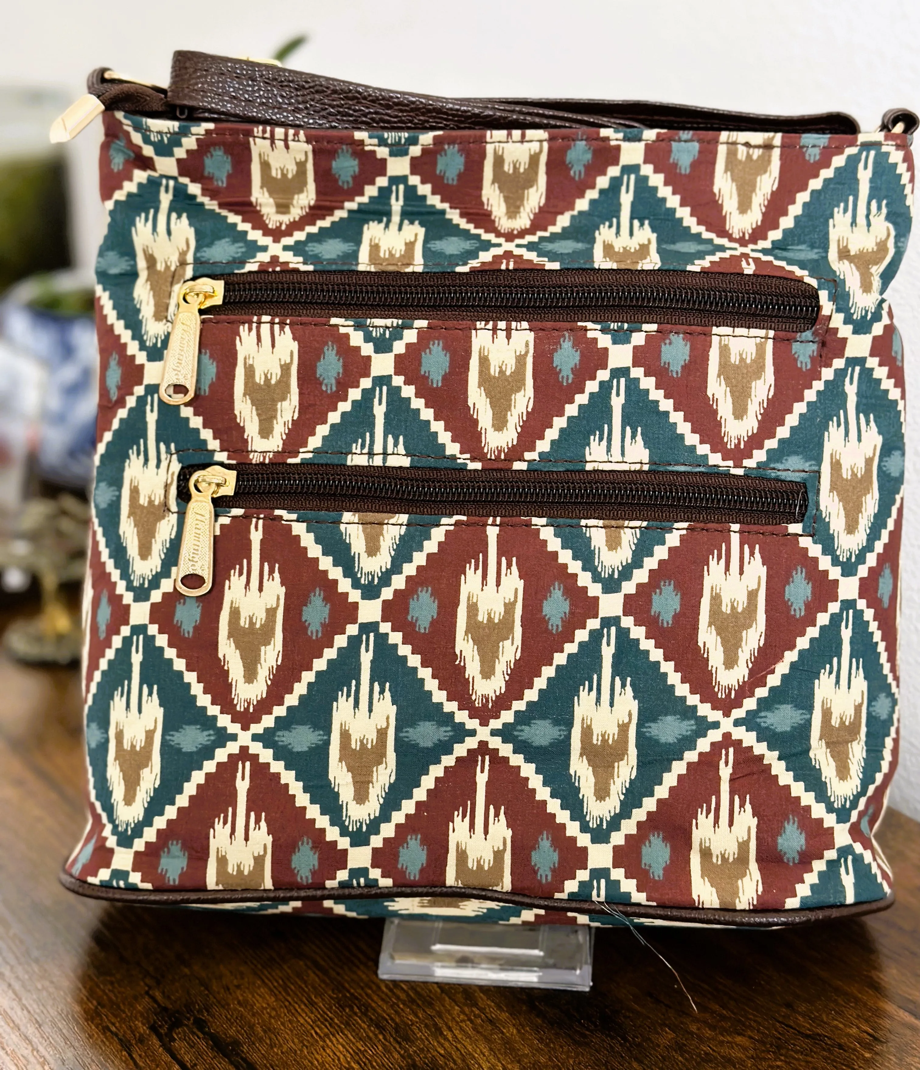 Women Ikat Crossbody Sling Bags