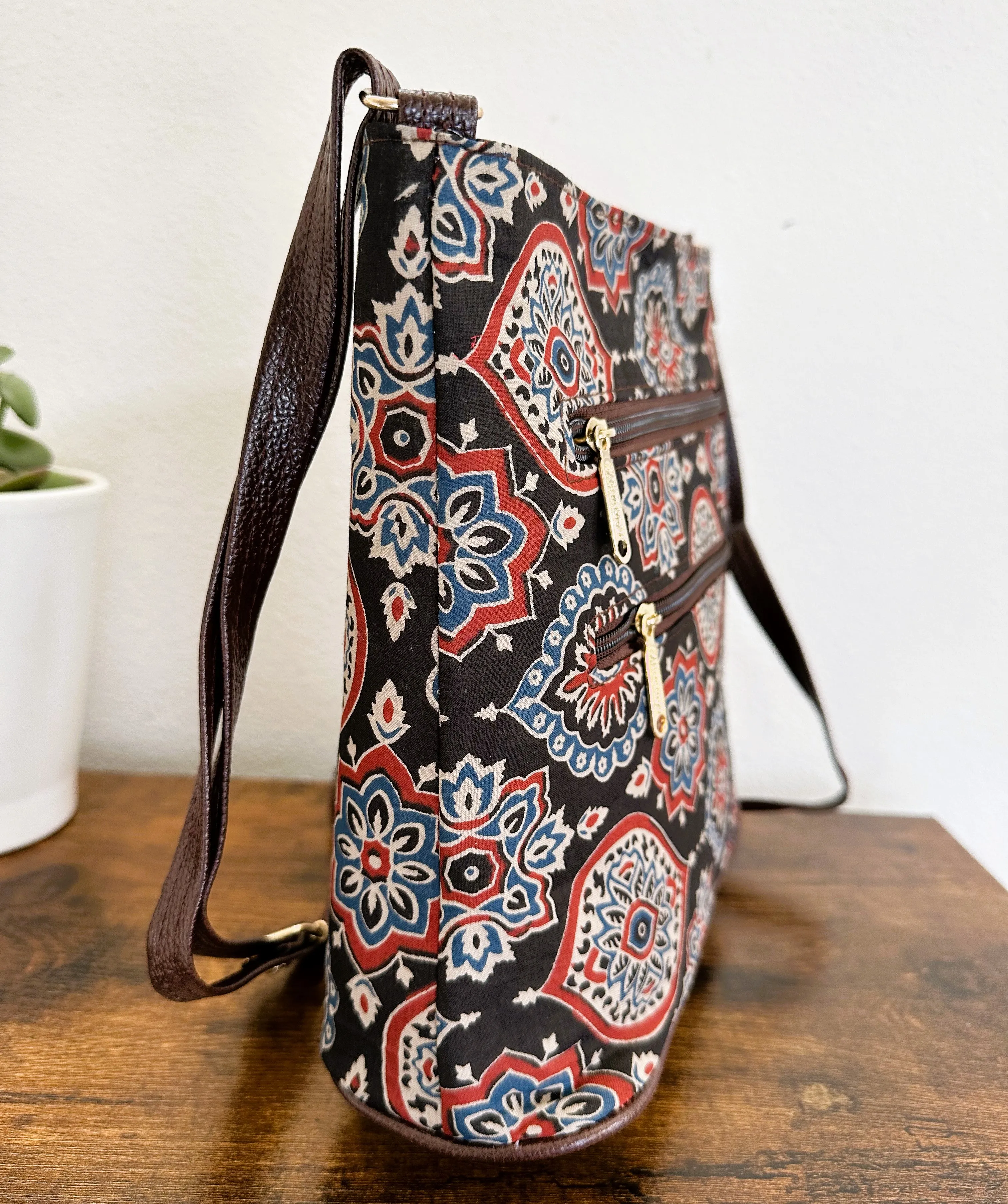Women Ikat Crossbody Sling Bags