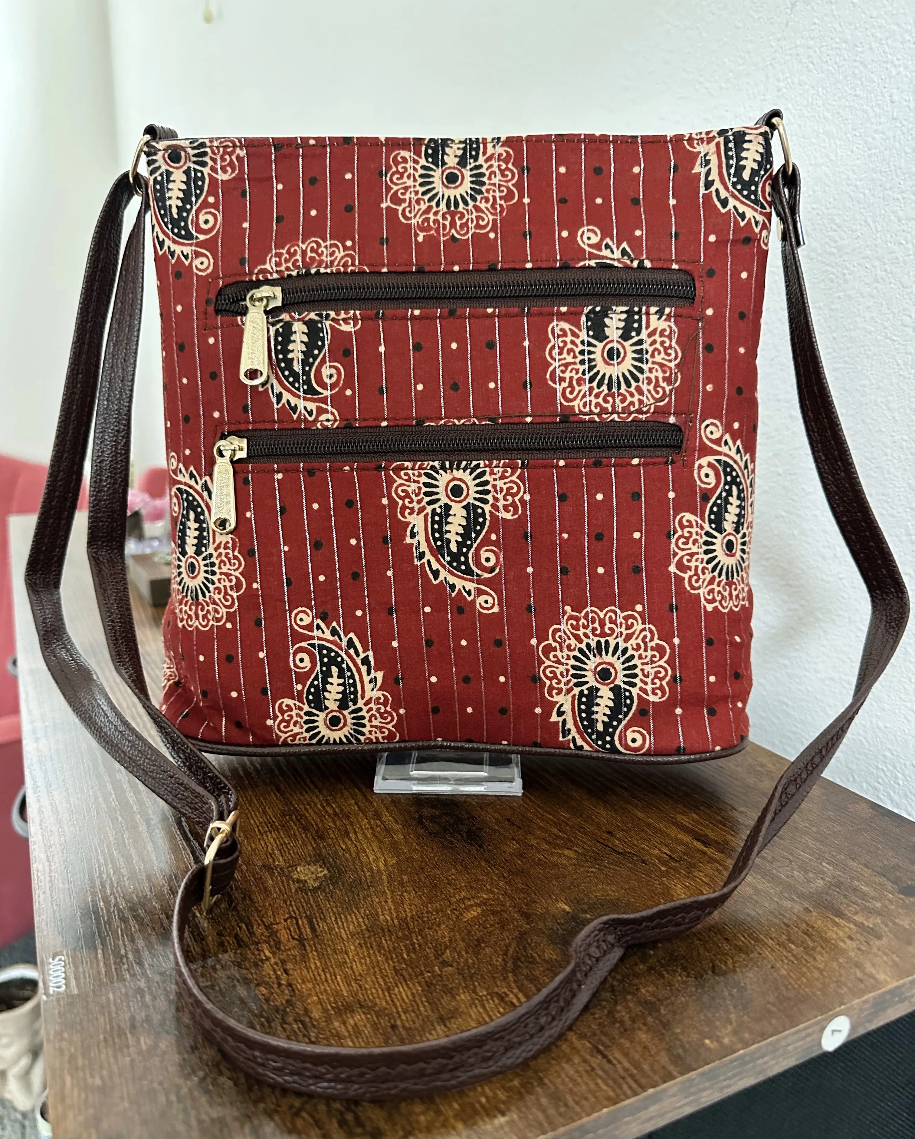 Women Ikat Crossbody Sling Bags