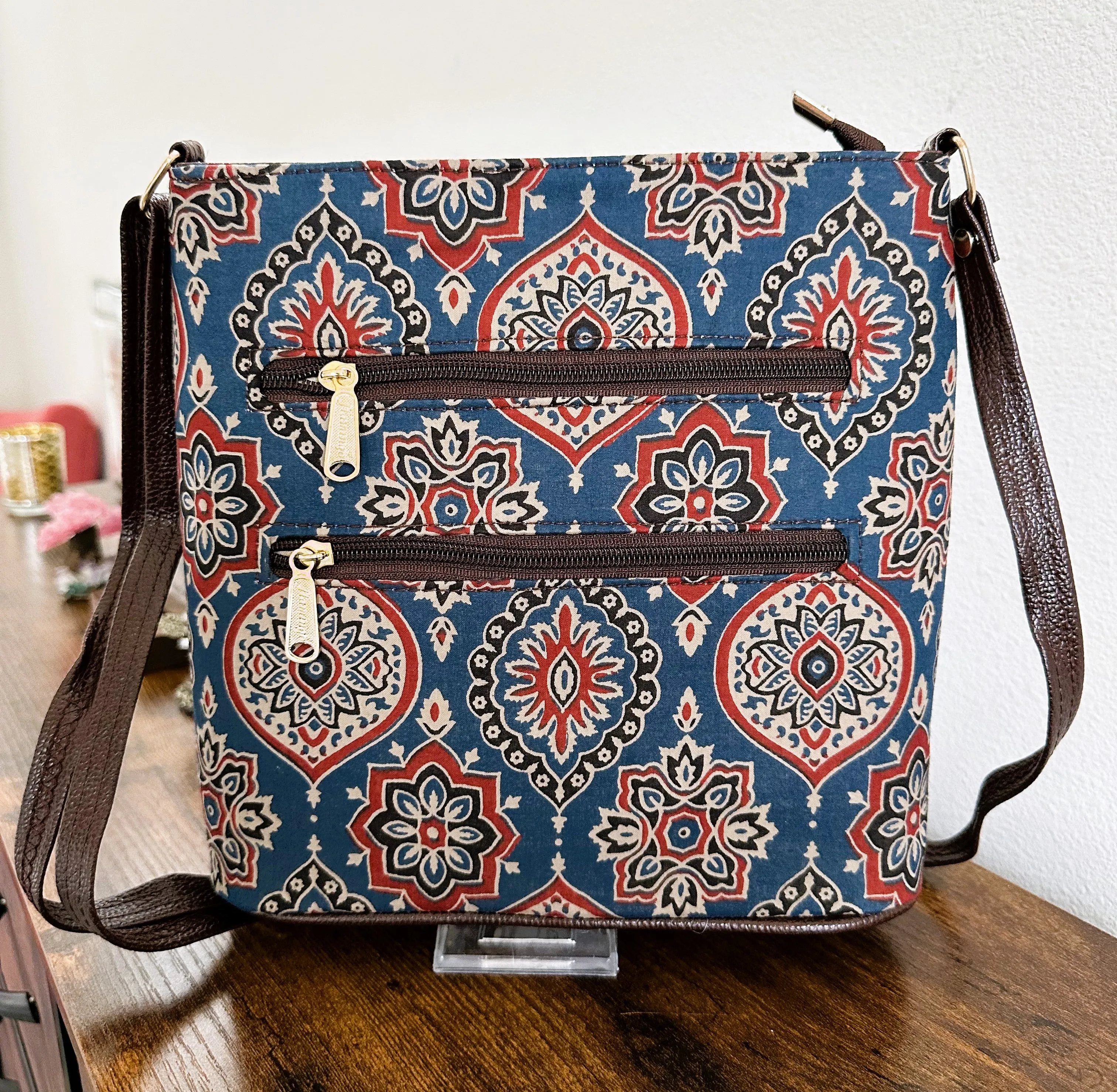 Women Ikat Crossbody Sling Bags