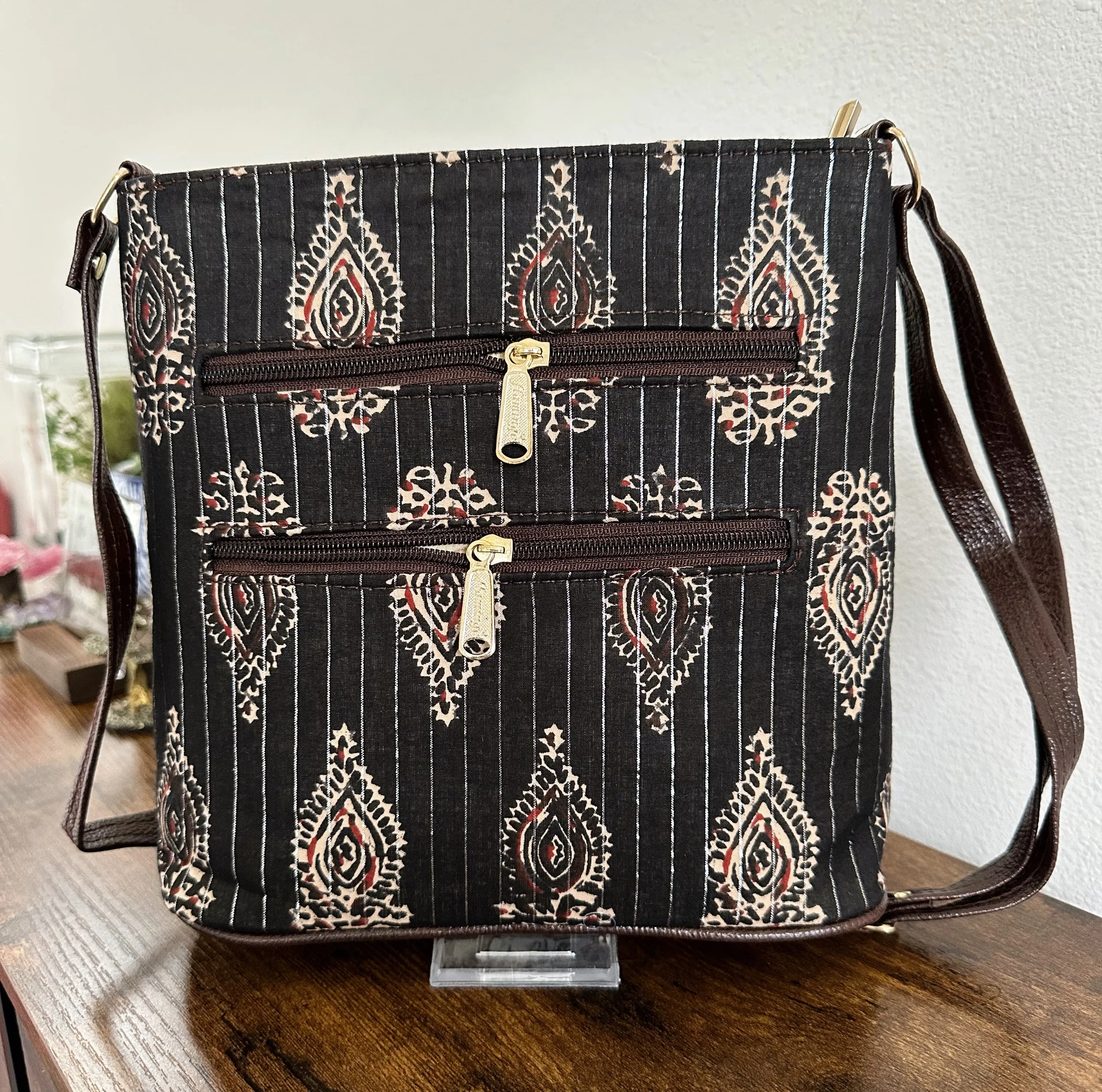 Women Ikat Crossbody Sling Bags