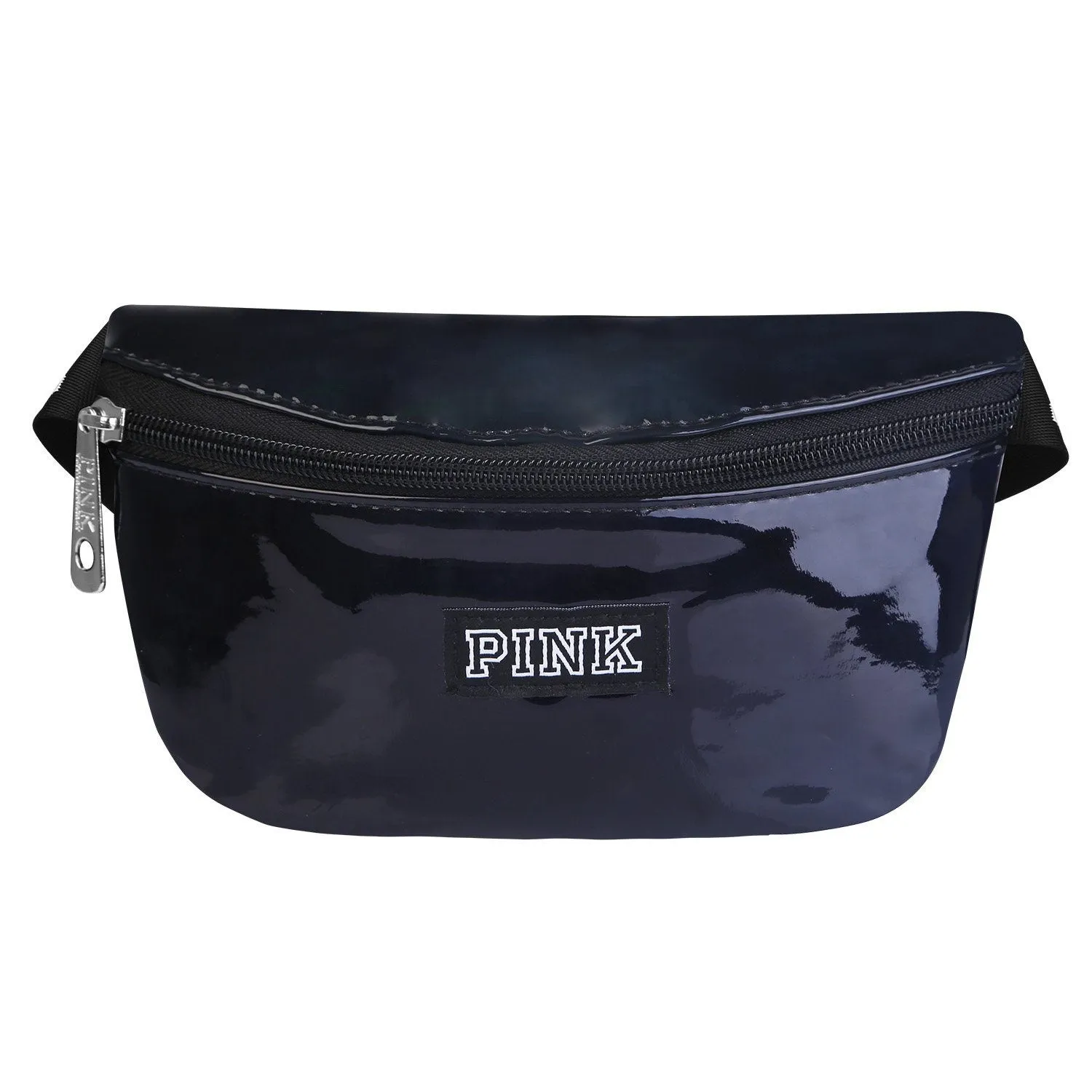 Women Shiny Leather Waist Pack Bag