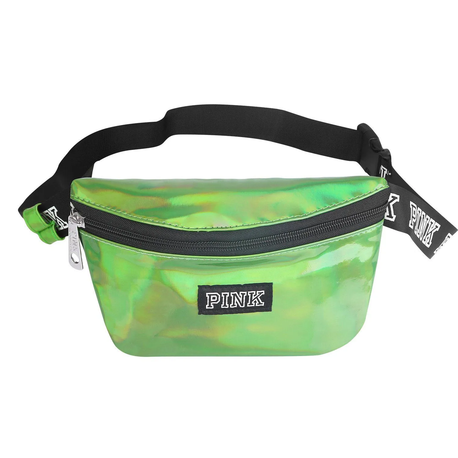 Women Shiny Leather Waist Pack Bag