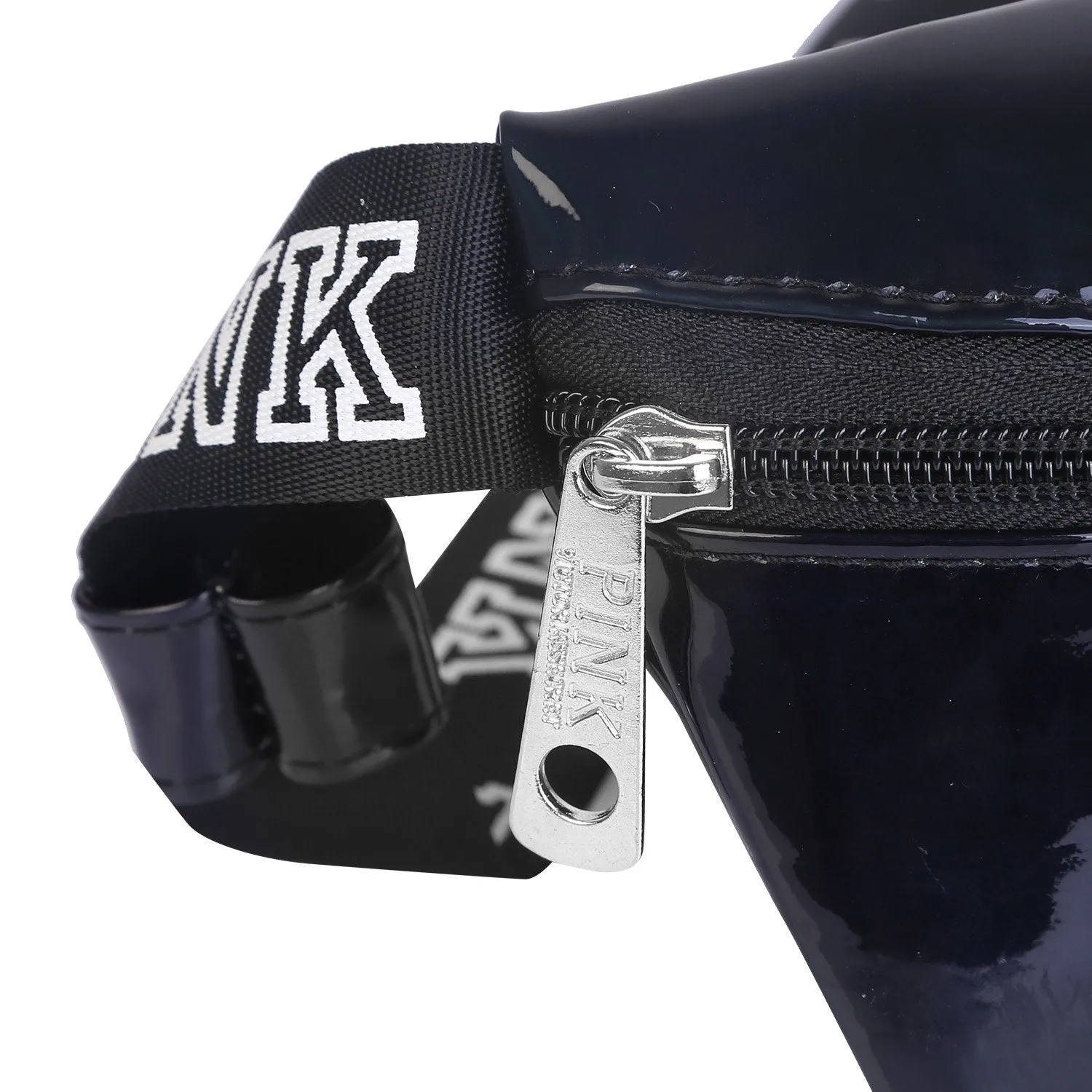 Women Shiny Leather Waist Pack Bag