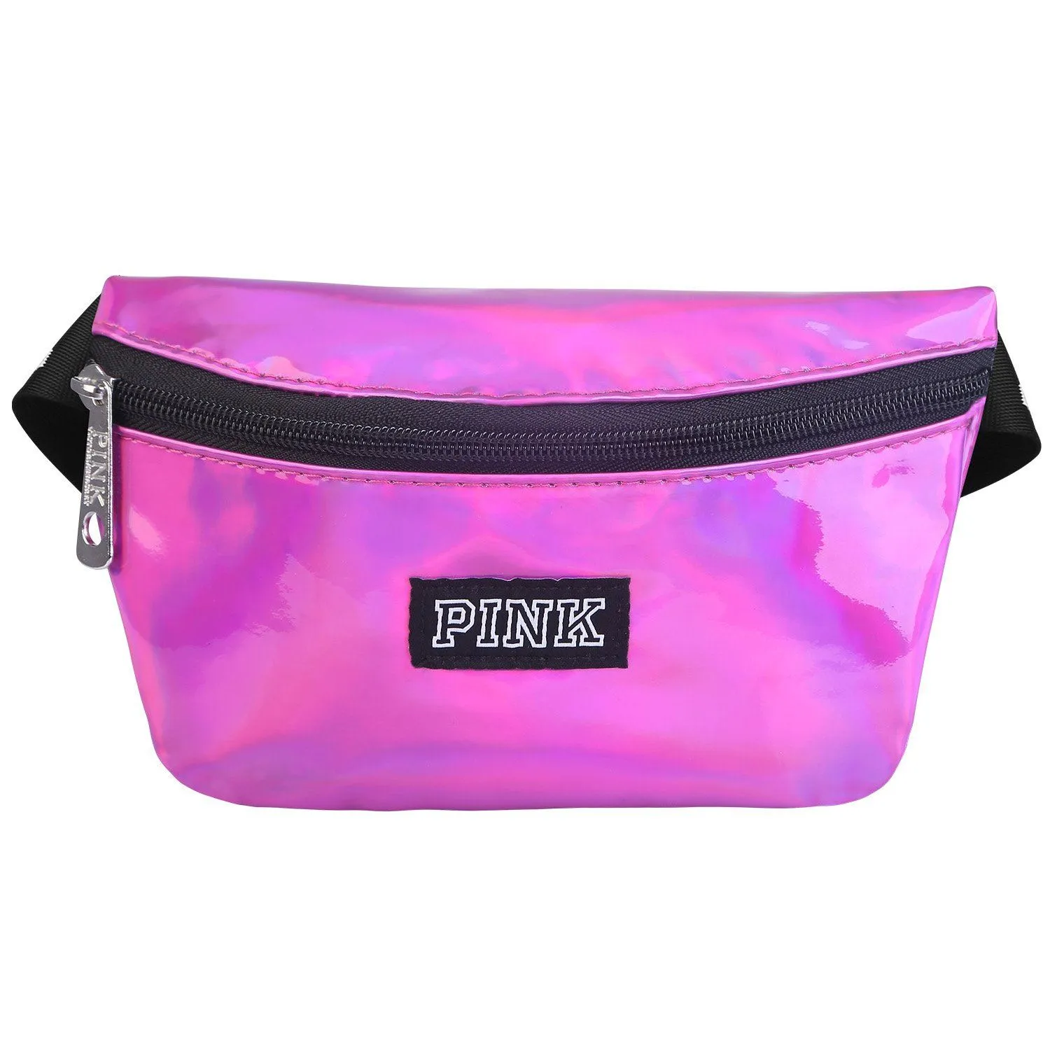 Women Shiny Leather Waist Pack Bag