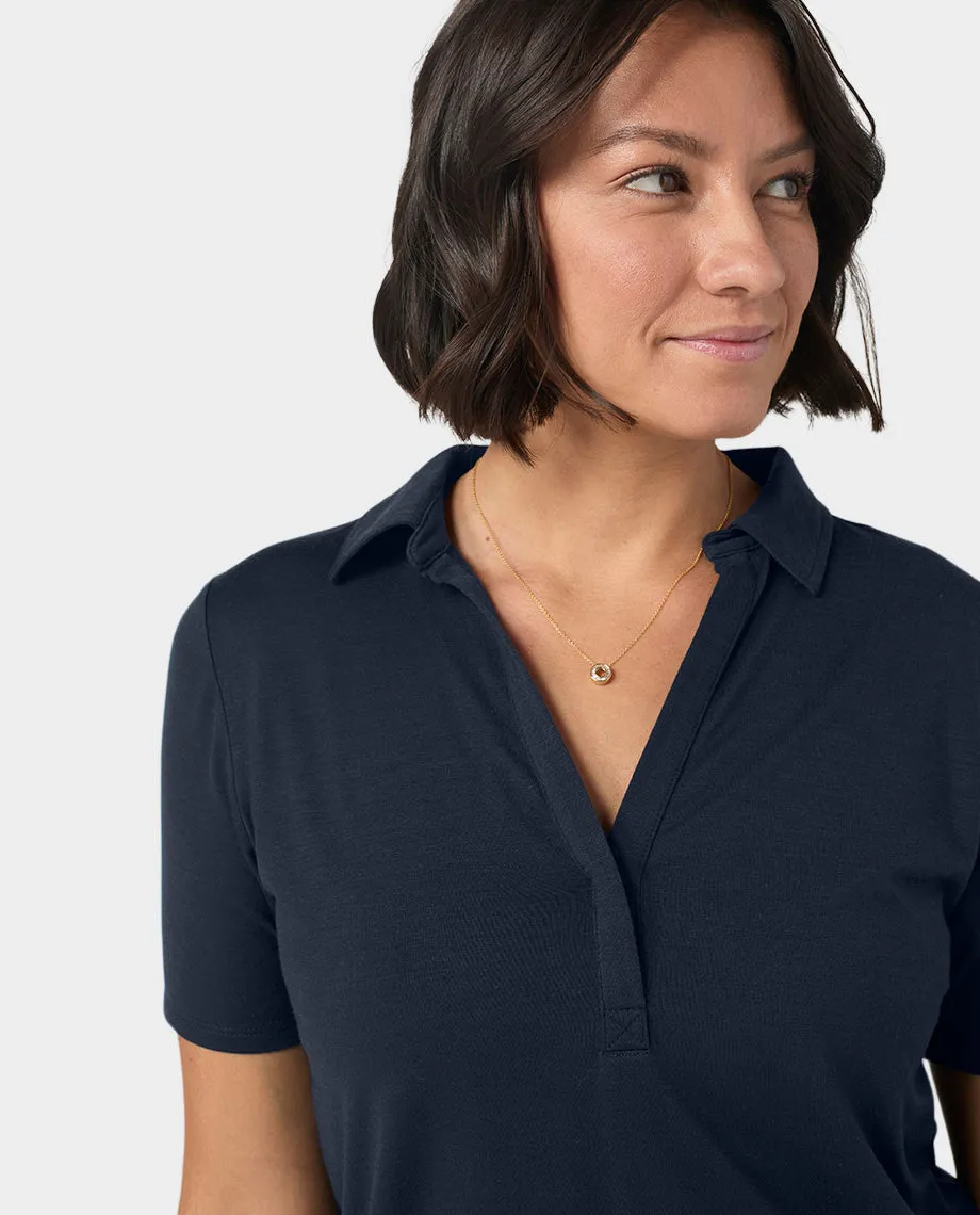 Women's Alpin Lightweight Merino Polo SS