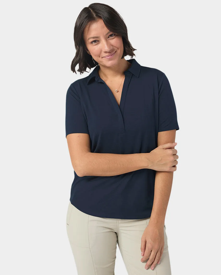 Women's Alpin Lightweight Merino Polo SS