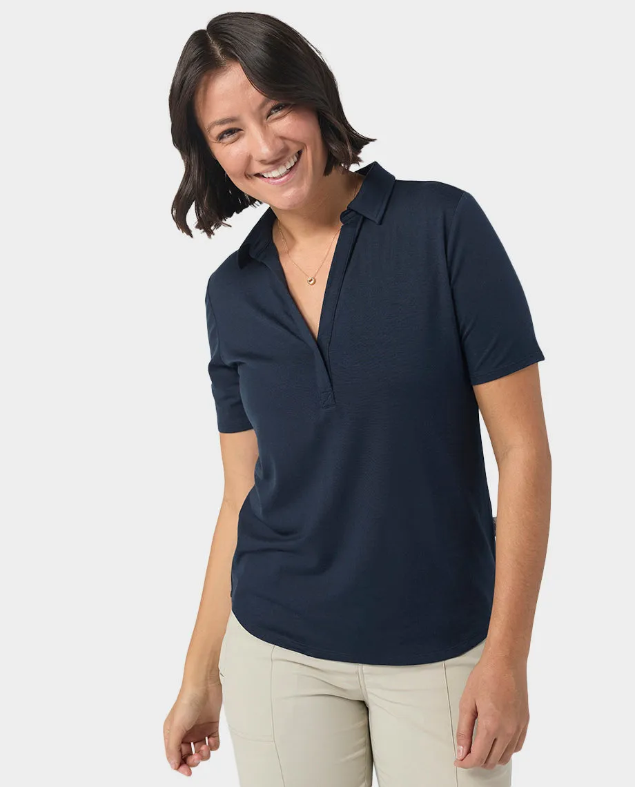 Women's Alpin Lightweight Merino Polo SS