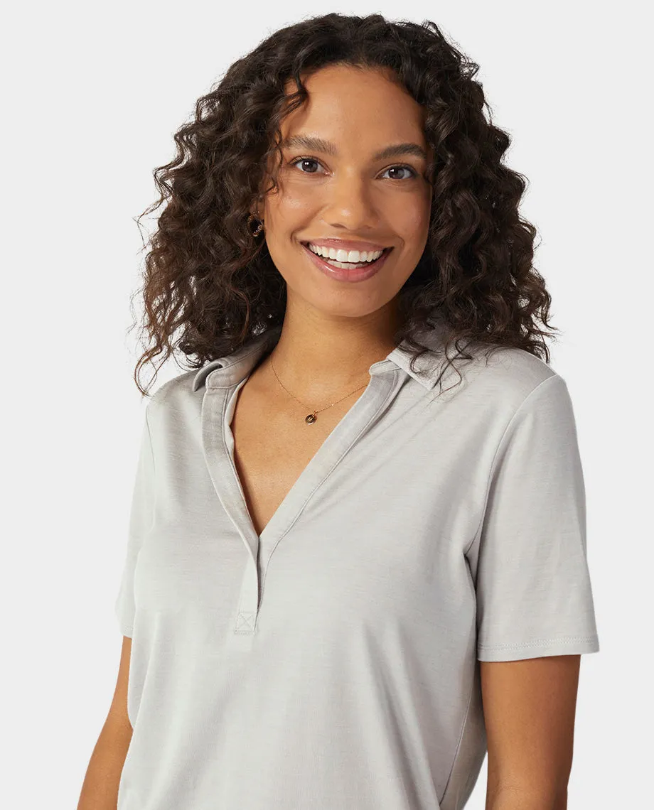 Women's Alpin Lightweight Merino Polo SS