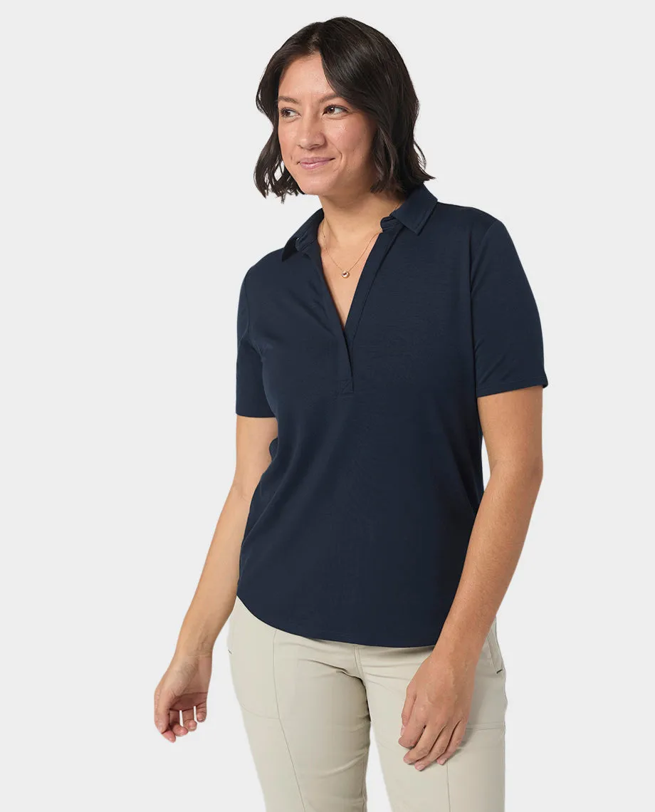 Women's Alpin Lightweight Merino Polo SS