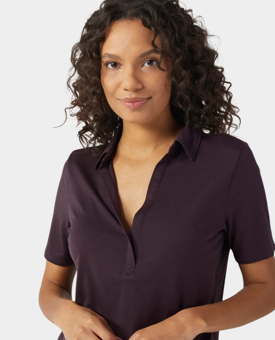 Women's Alpin Lightweight Merino Polo SS