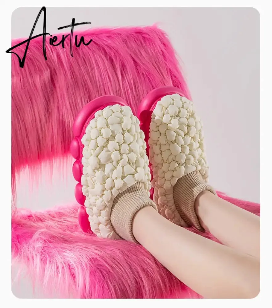Women's Ankle Boots Winter Cotton Shoes for Female Durable Non-slip Soft Bottom Outside Large Size Chunky Woman Snow Boots