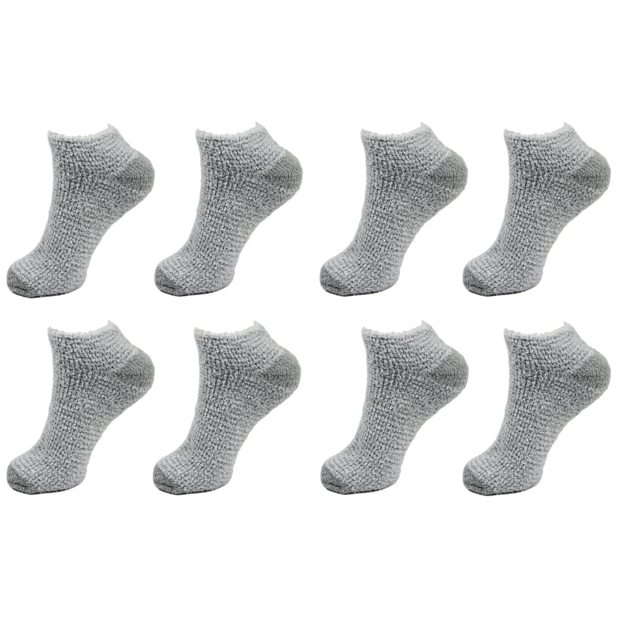 Women's Assorted Soft Warm Microfiber Fuzzy Low Cut Socks
