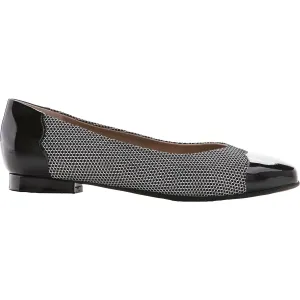 Women's BeautiFeel Myla Black/White Fine Mesh Suede