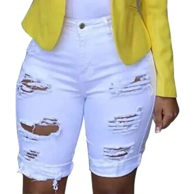 Women’s Bermuda Ripped Shorts - Stylish & Comfortable