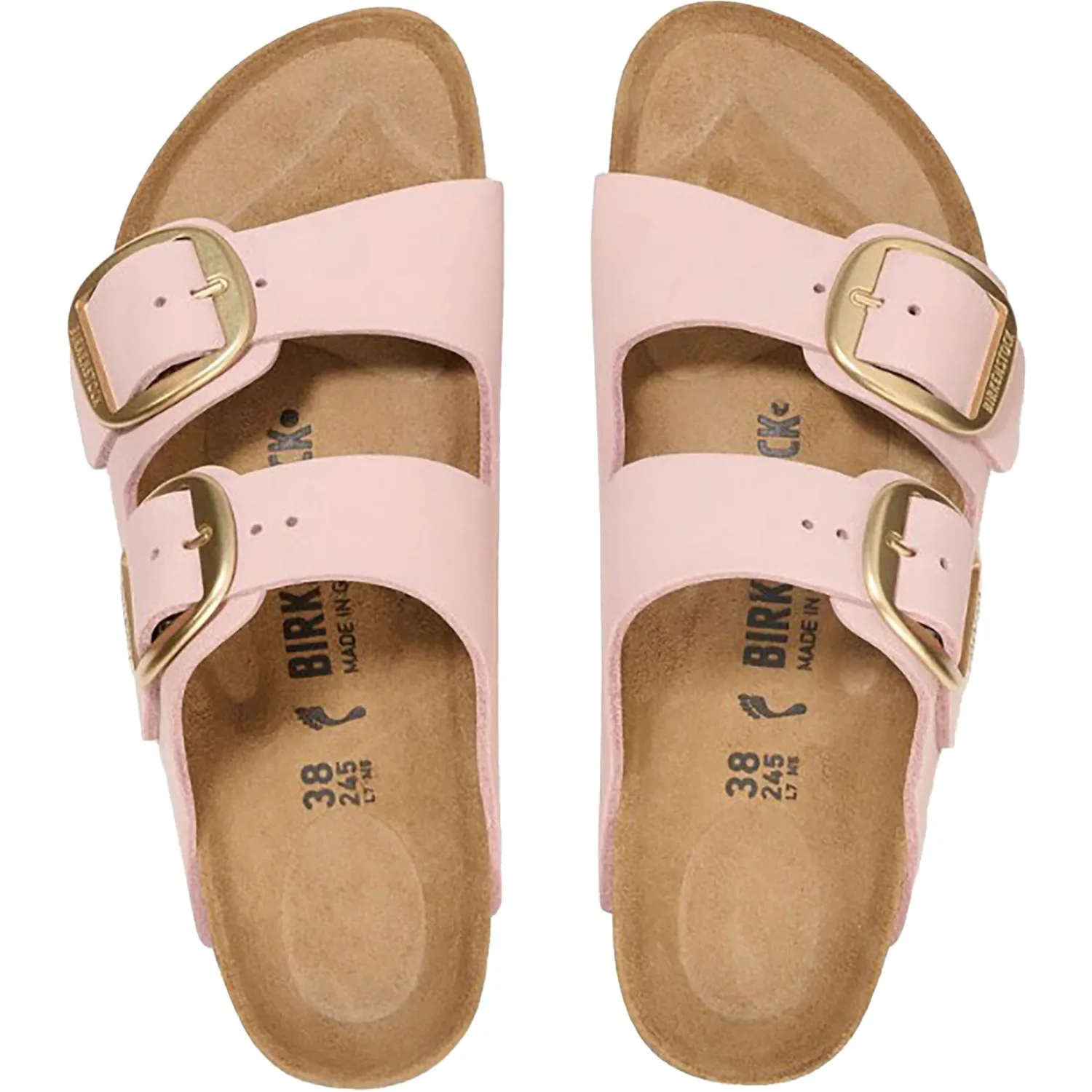 Women's Birkenstock Arizona Big Buckle Soft Pink Nubuck