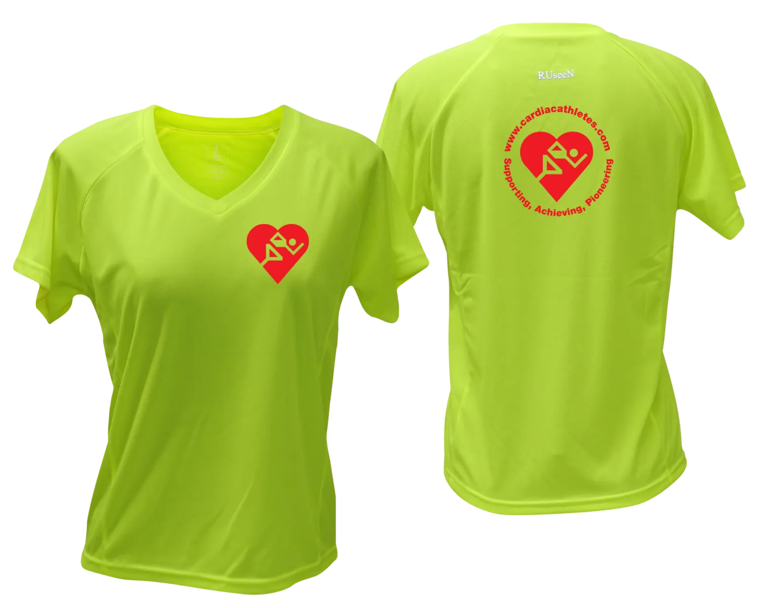 Women's Cardiac Athlete .Org Short Sleeve Shirt - Reflective or Black Text