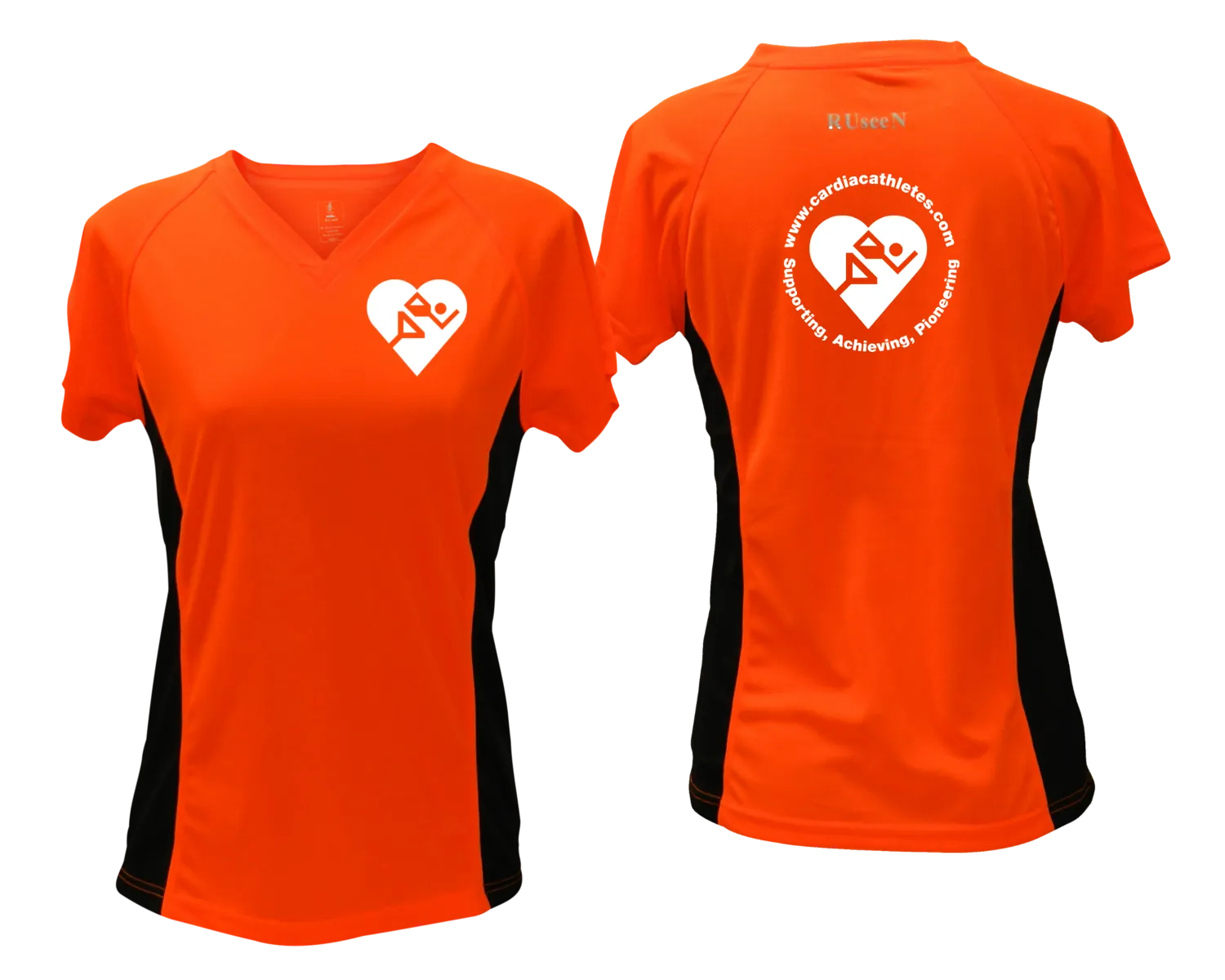 Women's Cardiac Athlete .Org Short Sleeve Shirt - Reflective or Black Text
