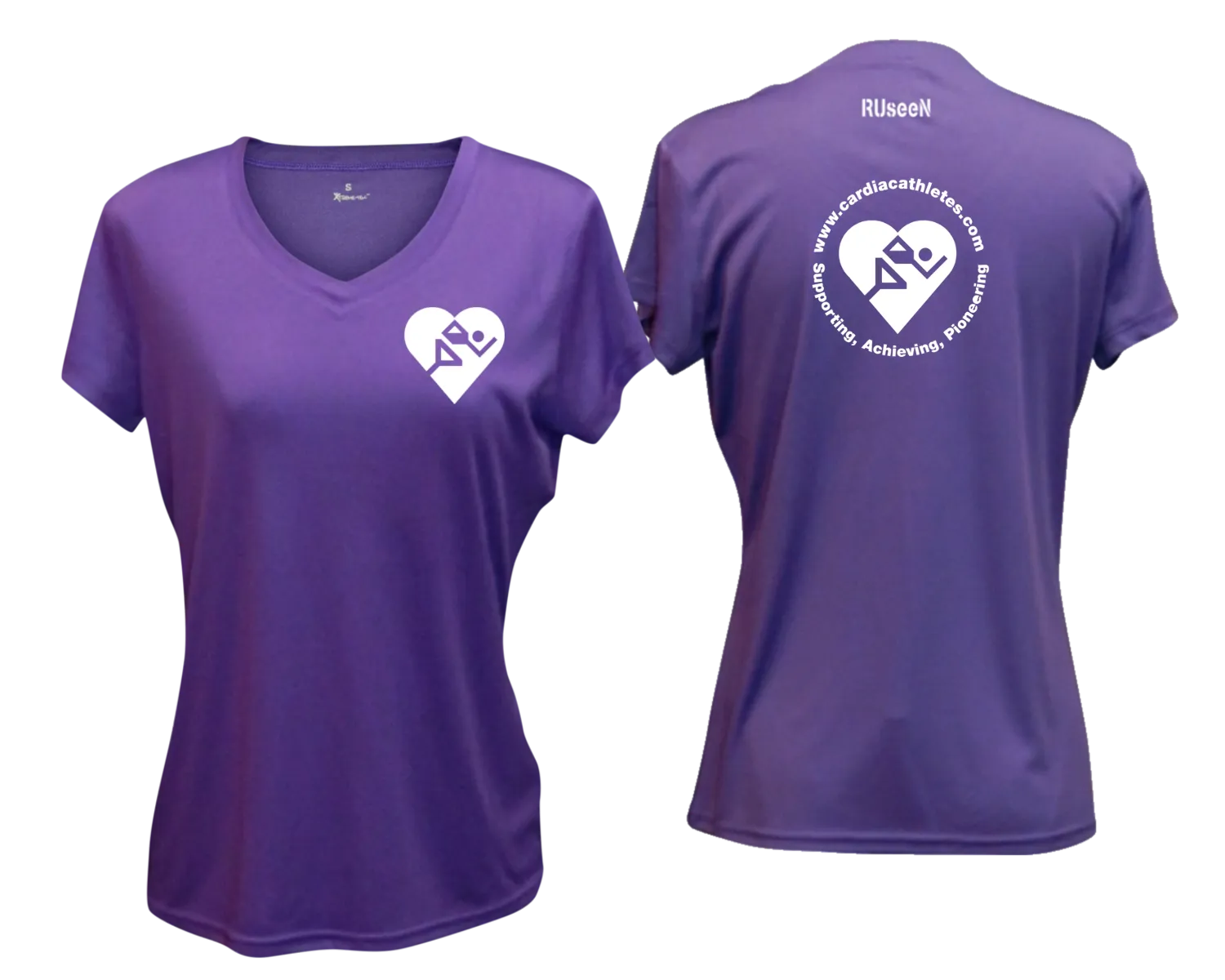 Women's Cardiac Athlete .Org Short Sleeve Shirt - Reflective or Black Text
