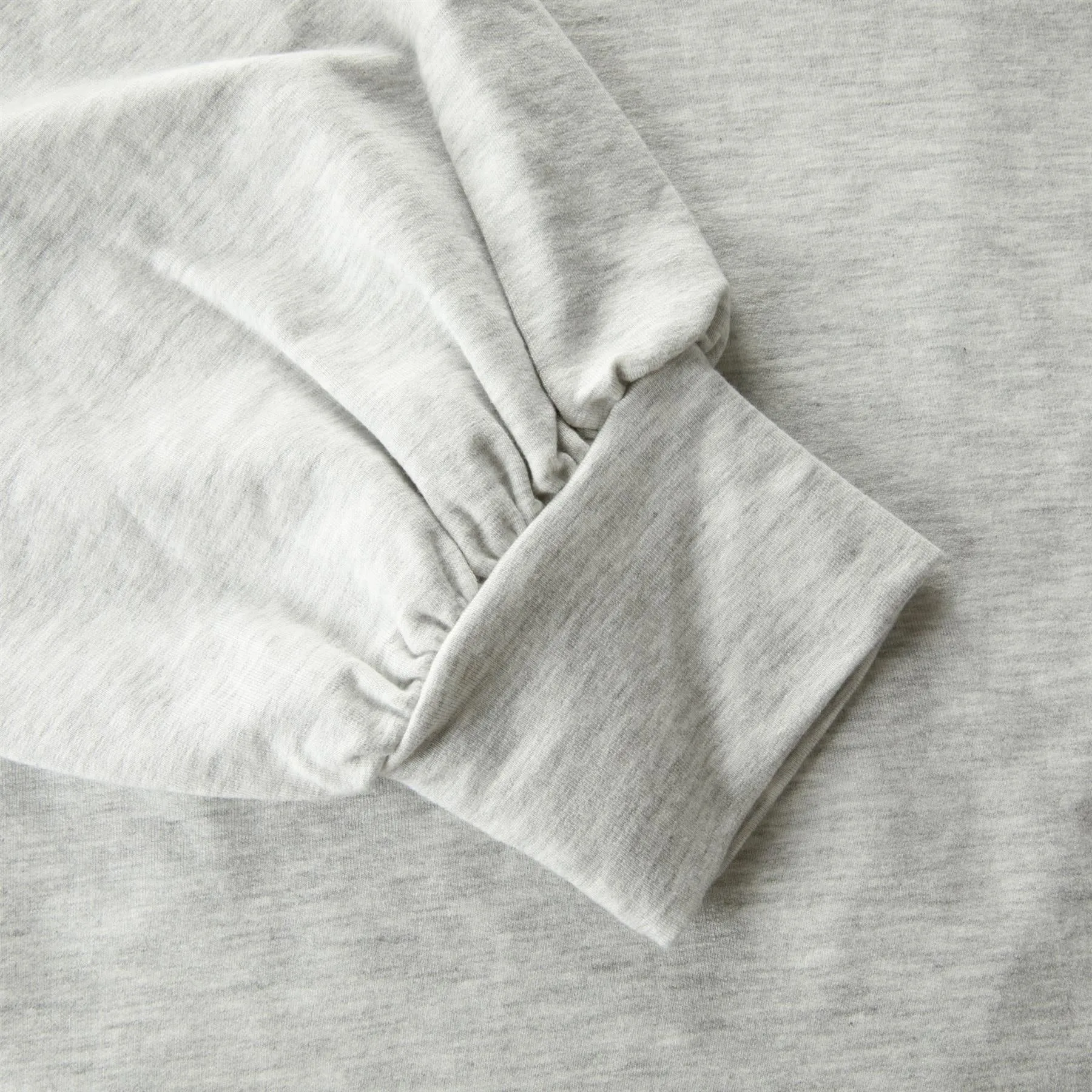 Womens Cloud Terry V-Neck Knit Heather Light Grey - AW24