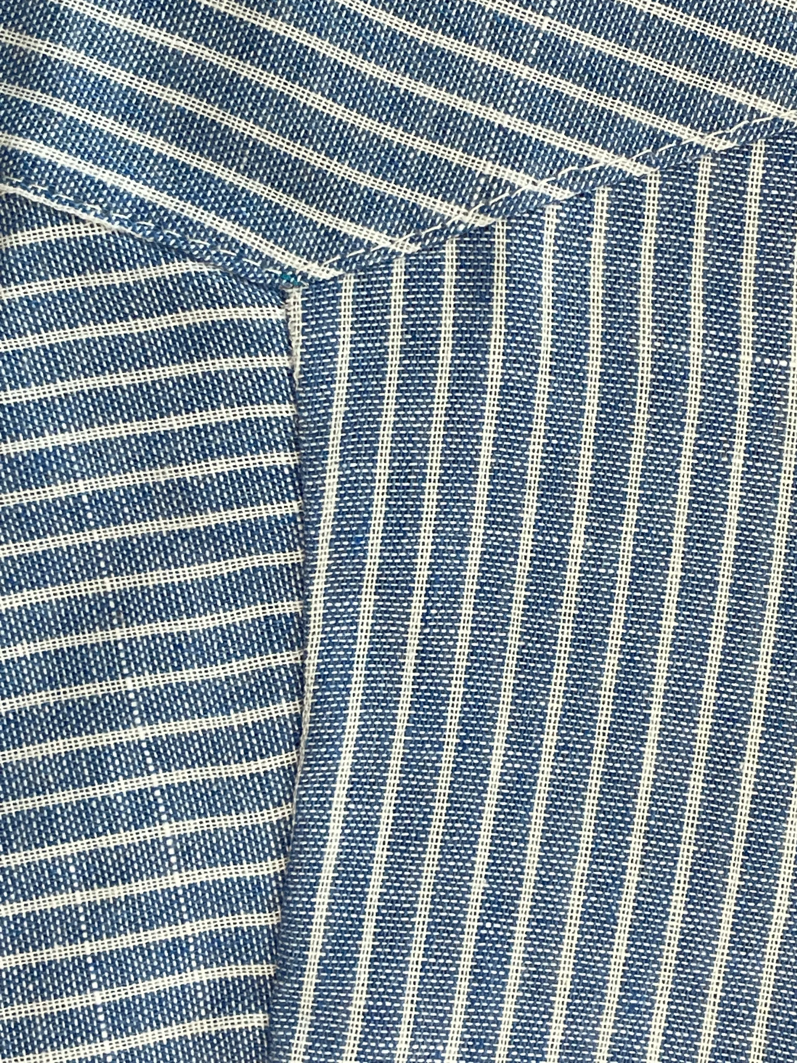 Women's Cotton Sleeveless Blue Striped Dress by Kaja Clothing - Sonny Dress