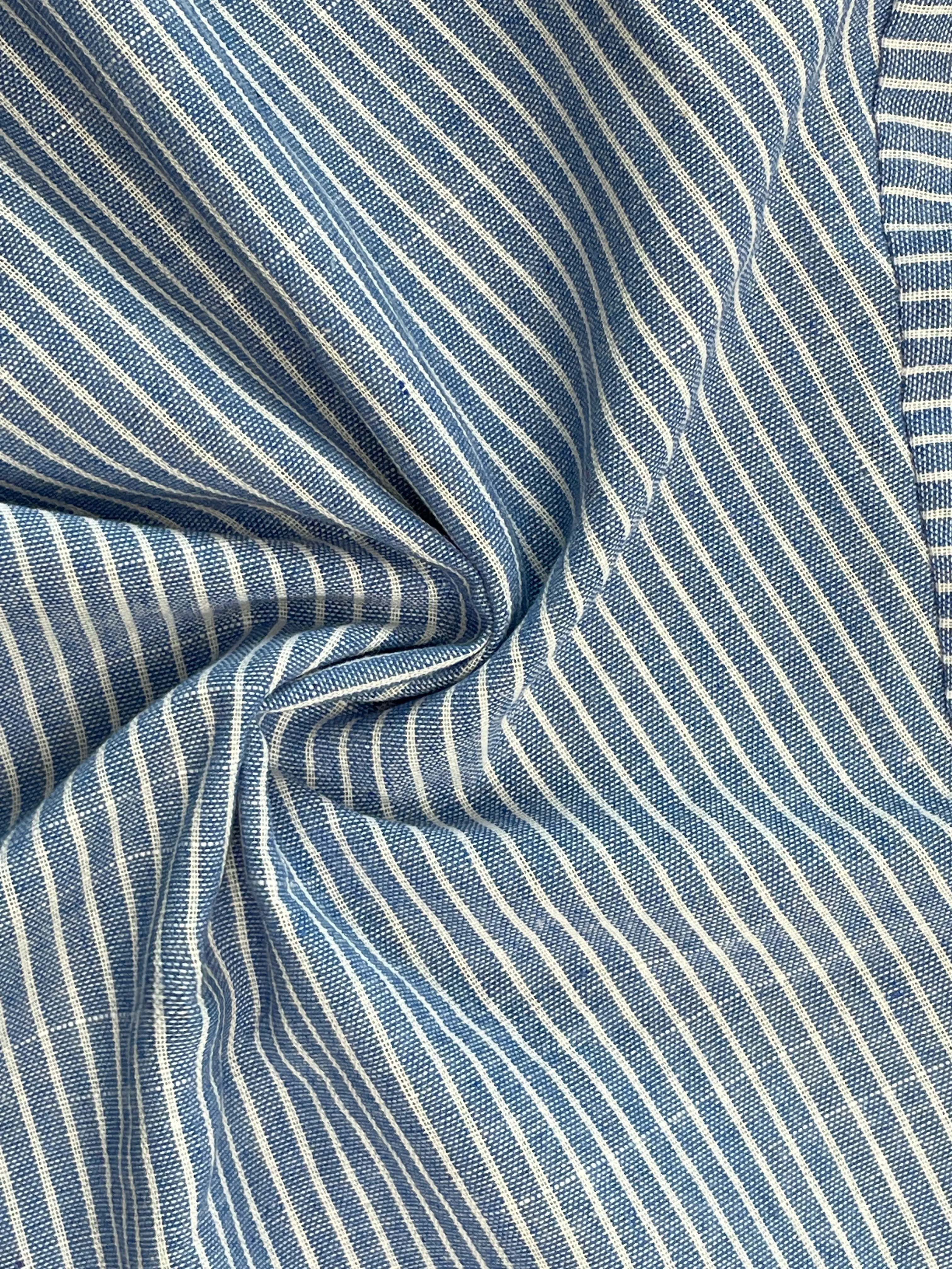 Women's Cotton Sleeveless Blue Striped Dress by Kaja Clothing - Sonny Dress