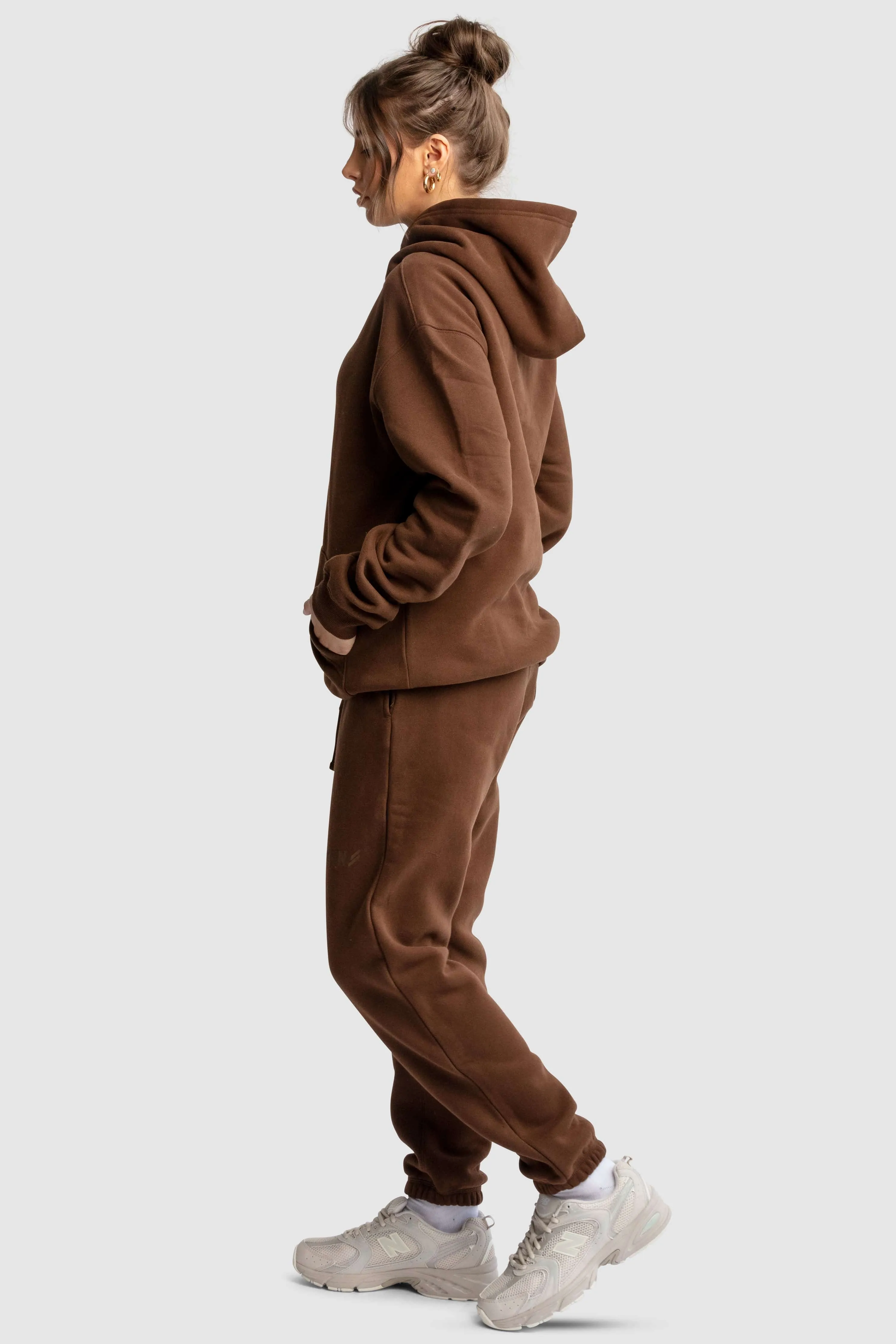 Women's DYVN Relaxed Fit Hoodie - Chocolate