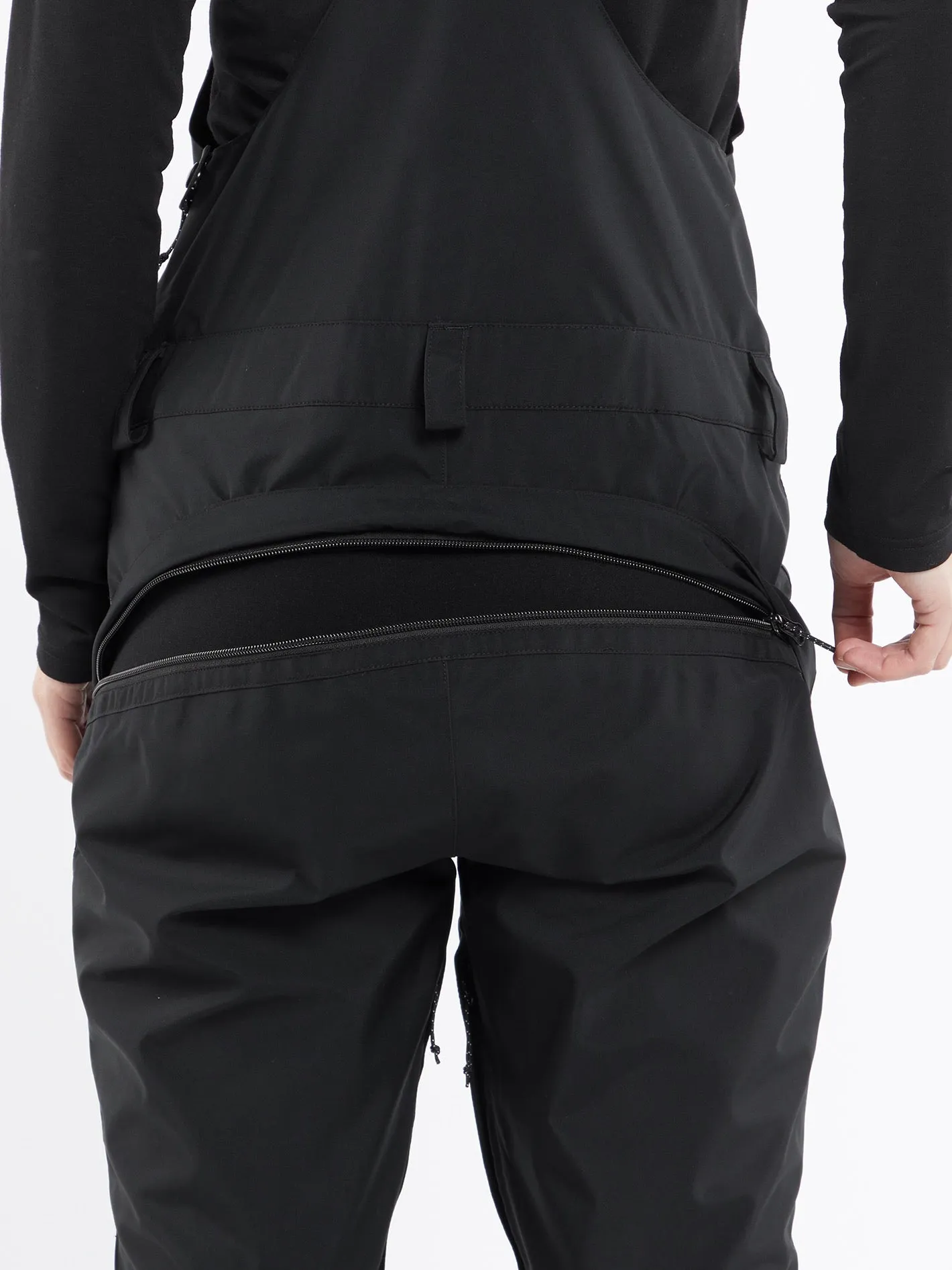 Womens Elm Stretch Gore Bib Overalls - Black