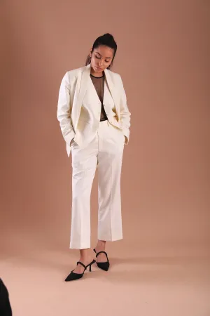 Women's Formal  Statement White Three Piece Suit