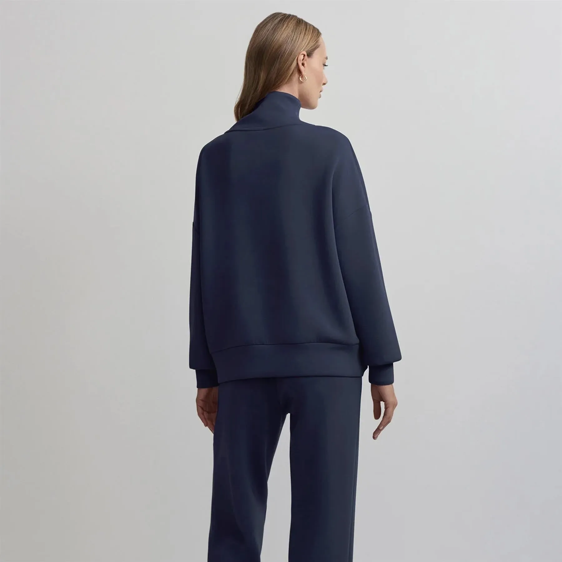 Womens Hawley Half Zip Sweat Blue Nights - 2024