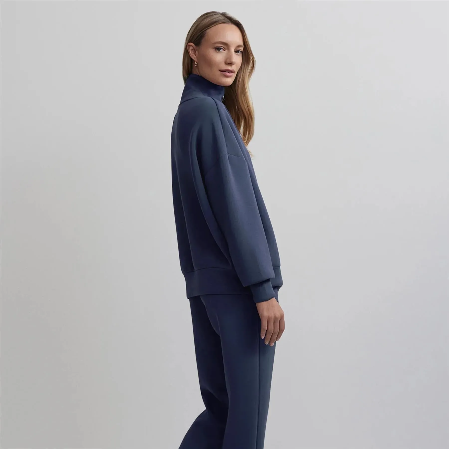 Womens Hawley Half Zip Sweat Blue Nights - 2024