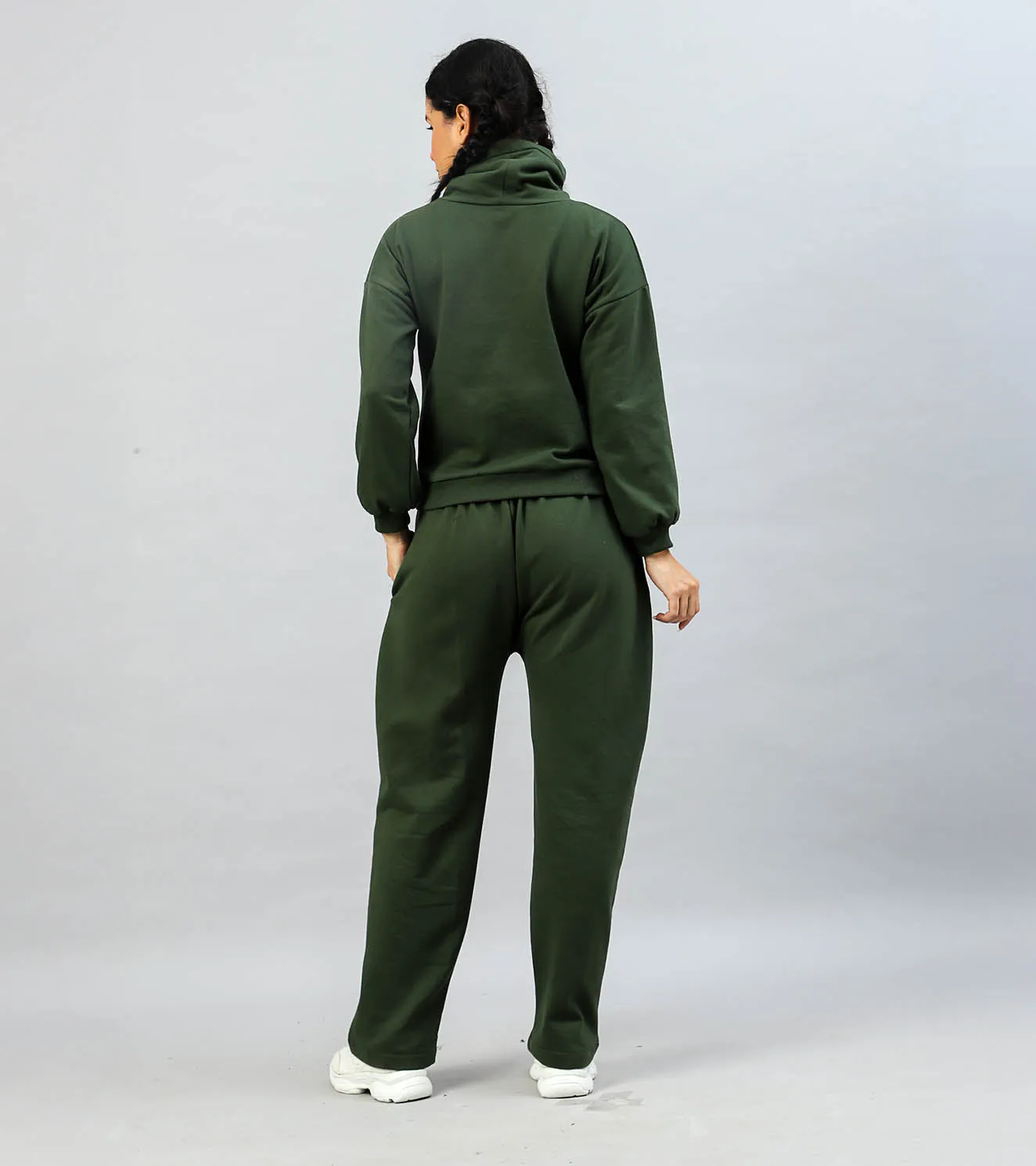 Women's High Neck sweat shirt