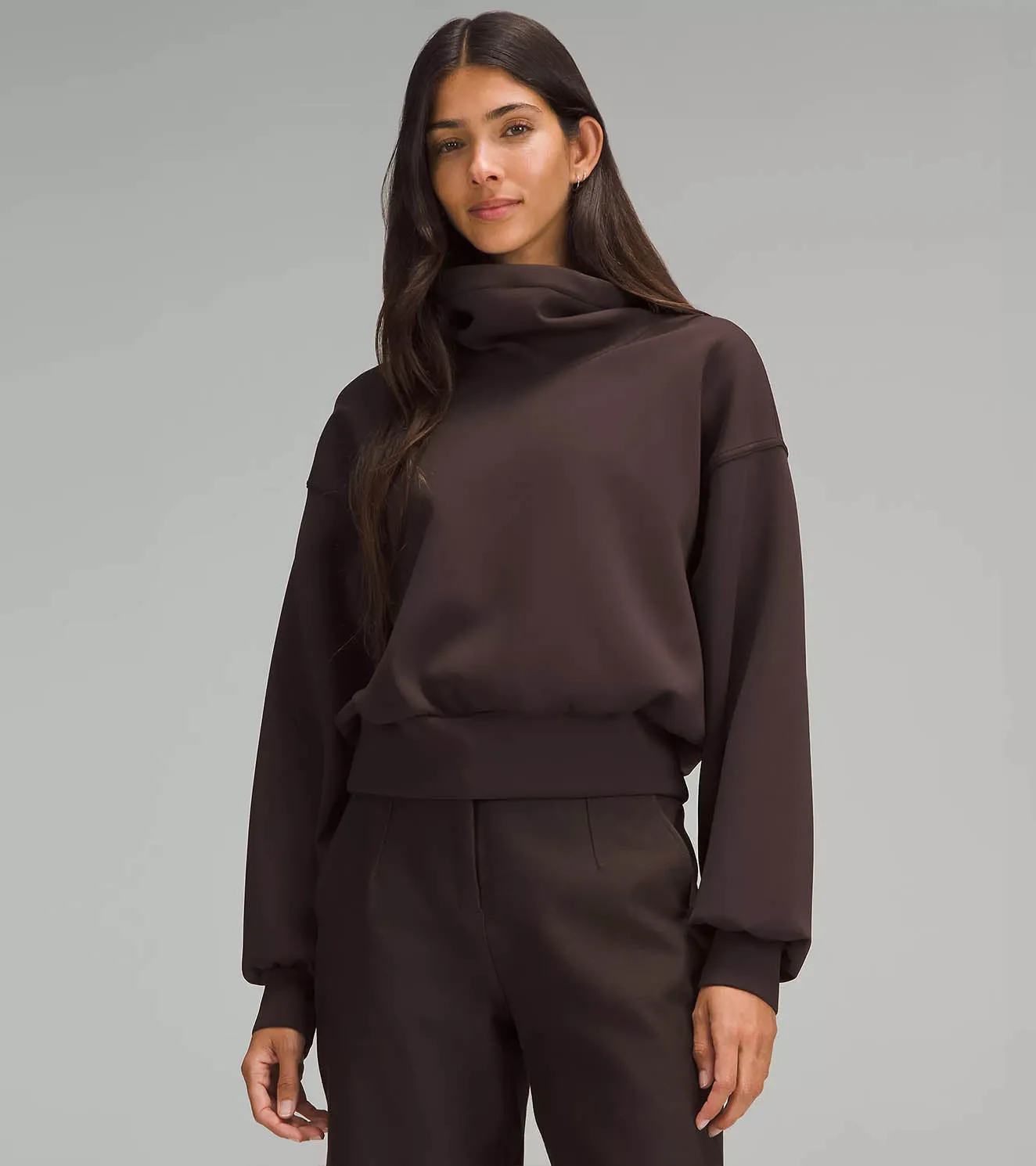 Women's High Neck sweat shirt