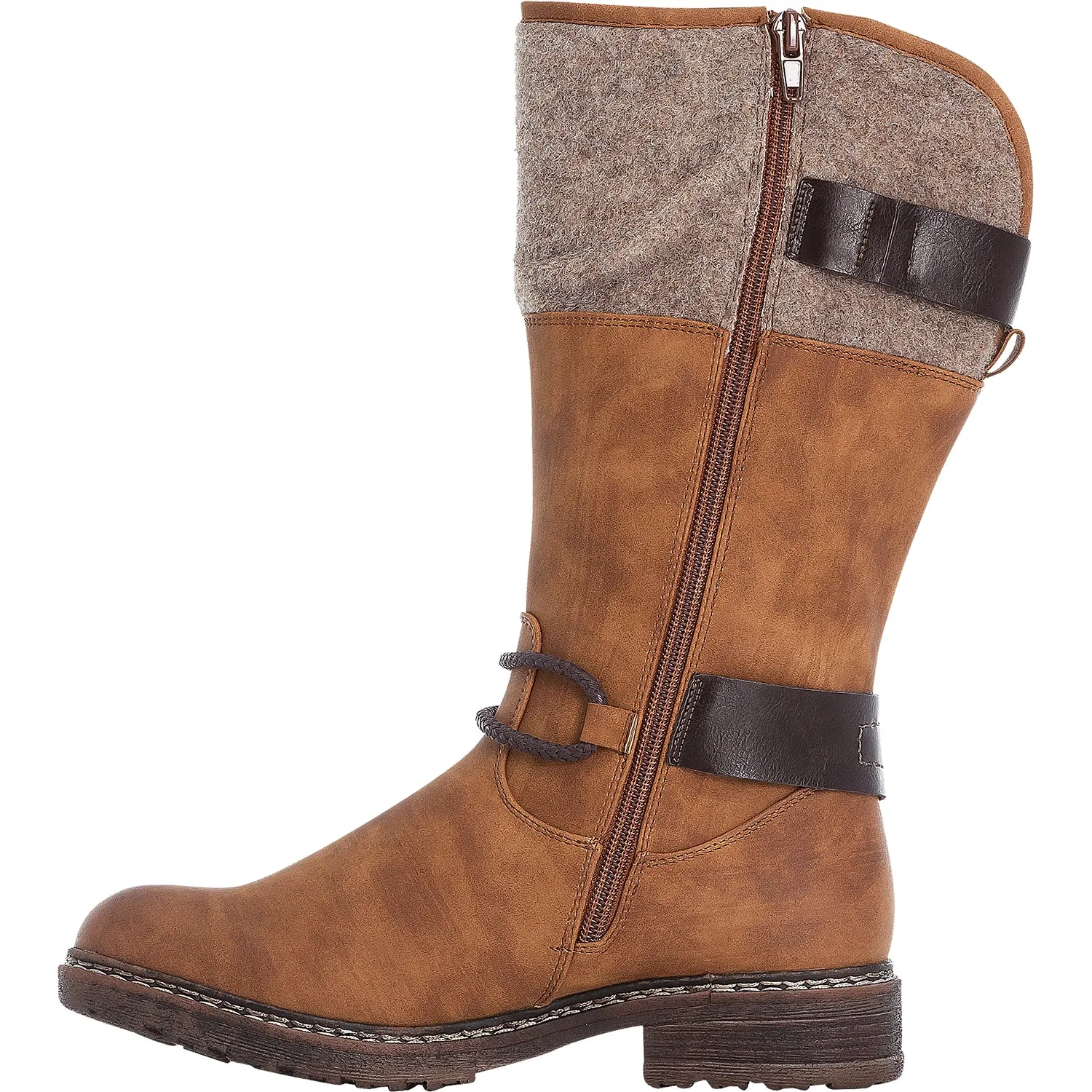 Women's Rieker 94774-22 Dominika 74 Brown Synthetic