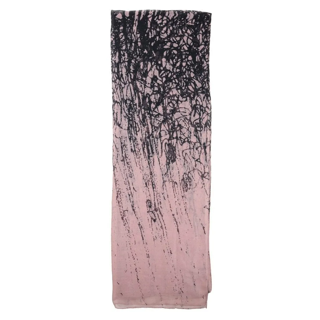 Womens Riviera Print Pink Lightweight Sheer  Scarf
