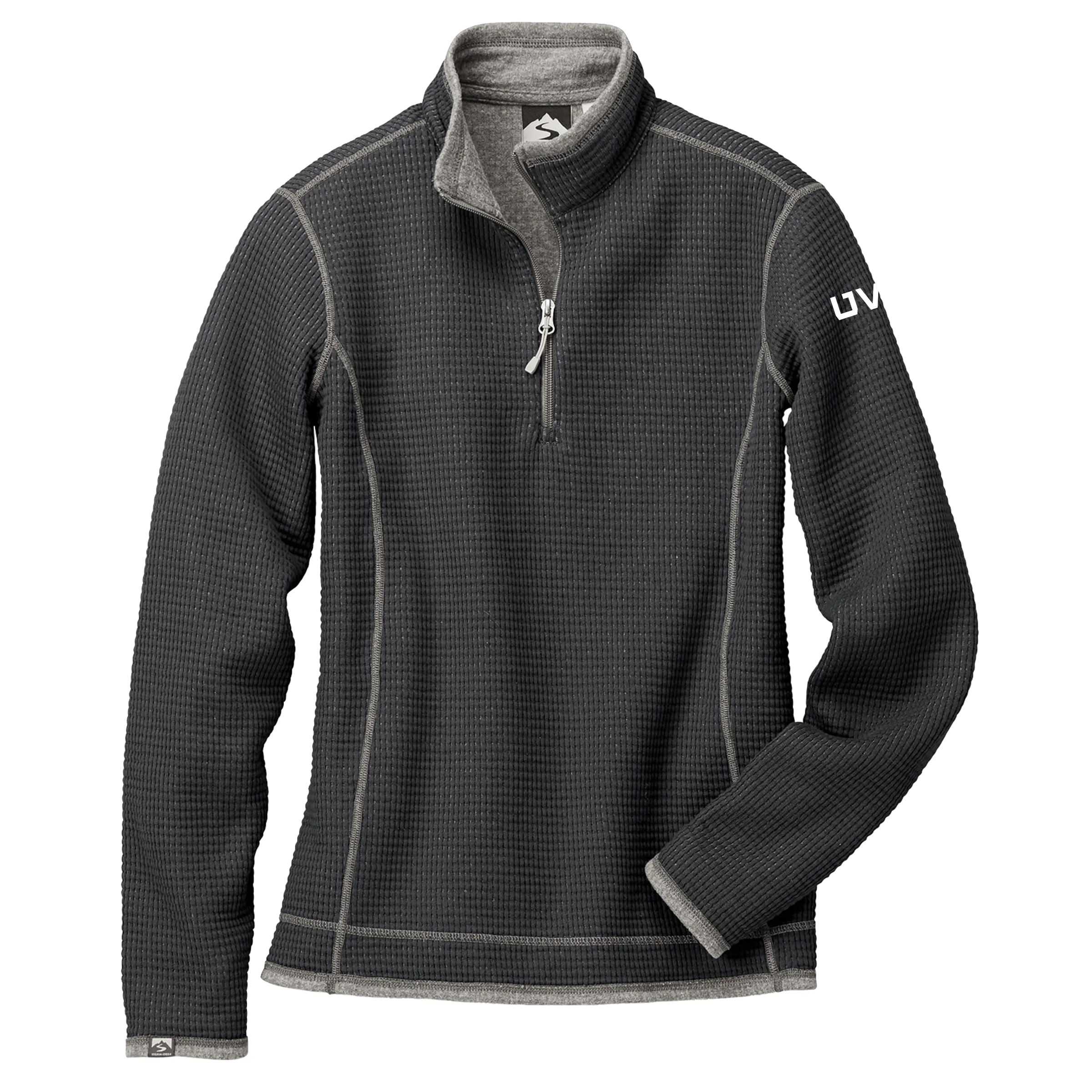 WOMEN’S STORM CREEK WAFFLE KNIT PULLOVER- Mono Emb