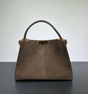 Womens Suede Leather Large Shoulder Tote Bags